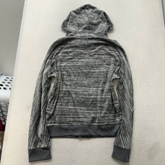 Juicy Couture Women's Gray Space-Dye Velour Track Jacket Casual Y2k Size XL
