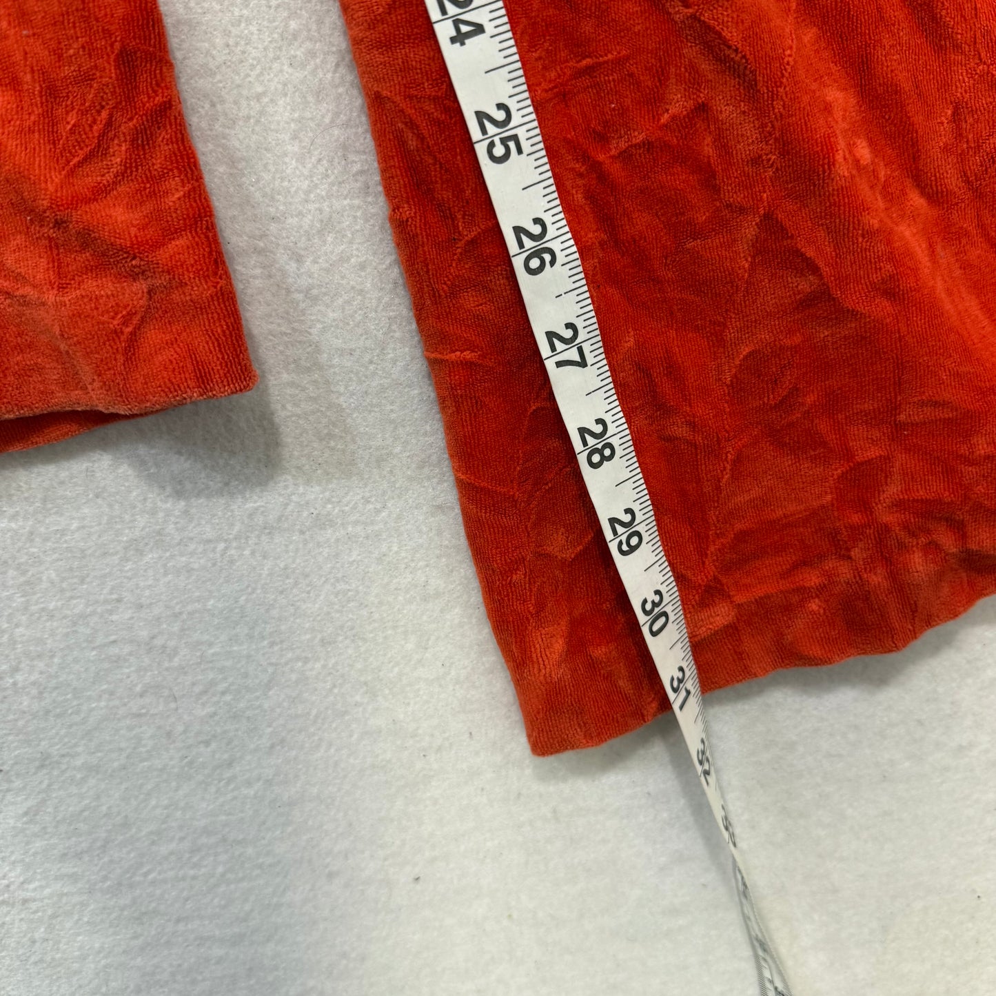 Juicy Couture Orange Velour Flared Track Pant Drawstring Low Rise Classic Size L