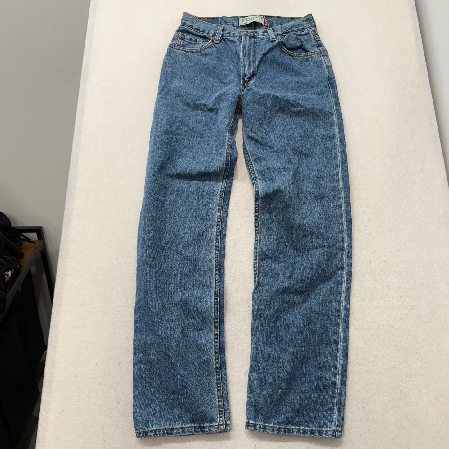 Levi Strauss & Co. 550 Men's Blue Denim Relaxed Fit Straight Leg Jeans Waist 30