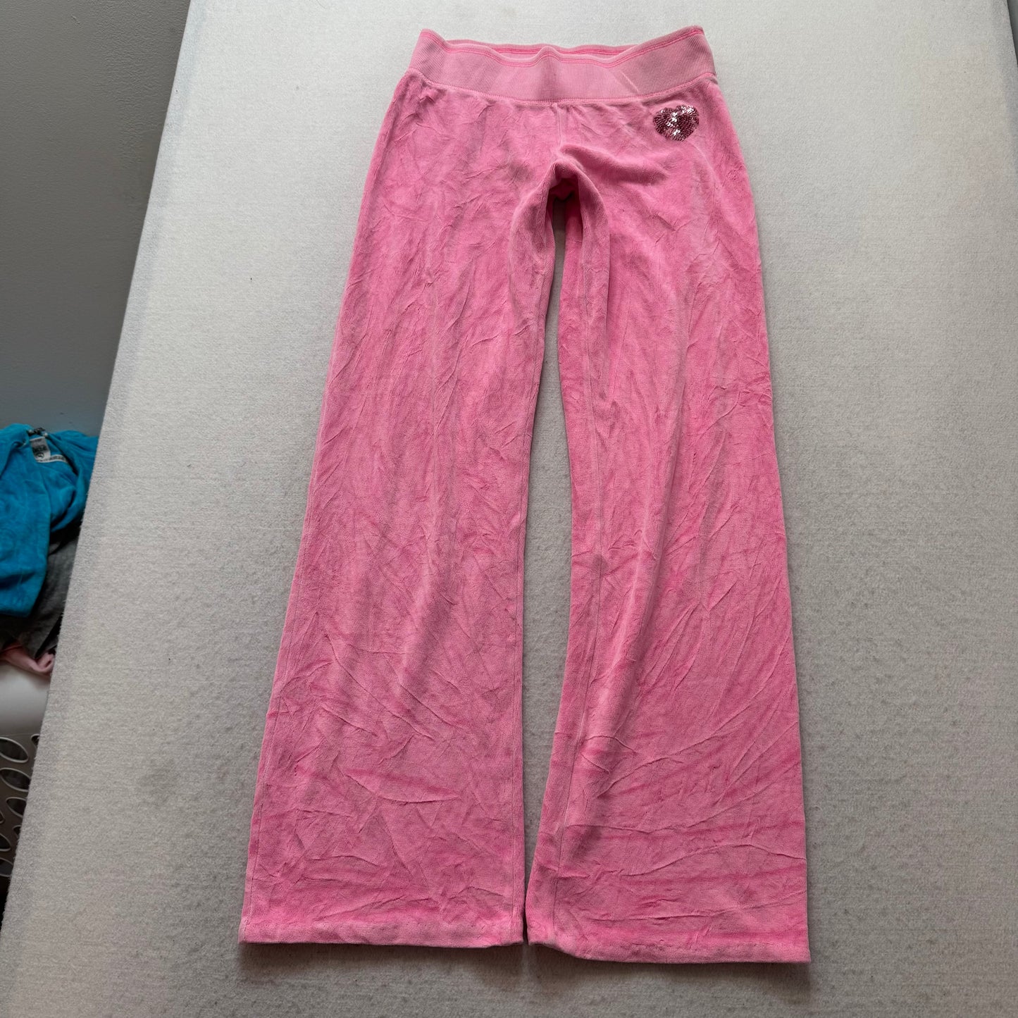 Victoria's Secret PINK Women's Pink Sequin Love Velour Tracksuit Set Size S/XS