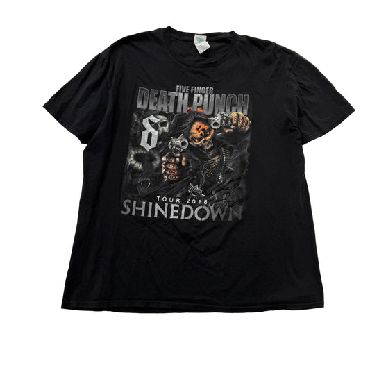 Delta Soft Unisex Shinedown Five Finger Death Punch Tour 2018 T-Shirt Size XL