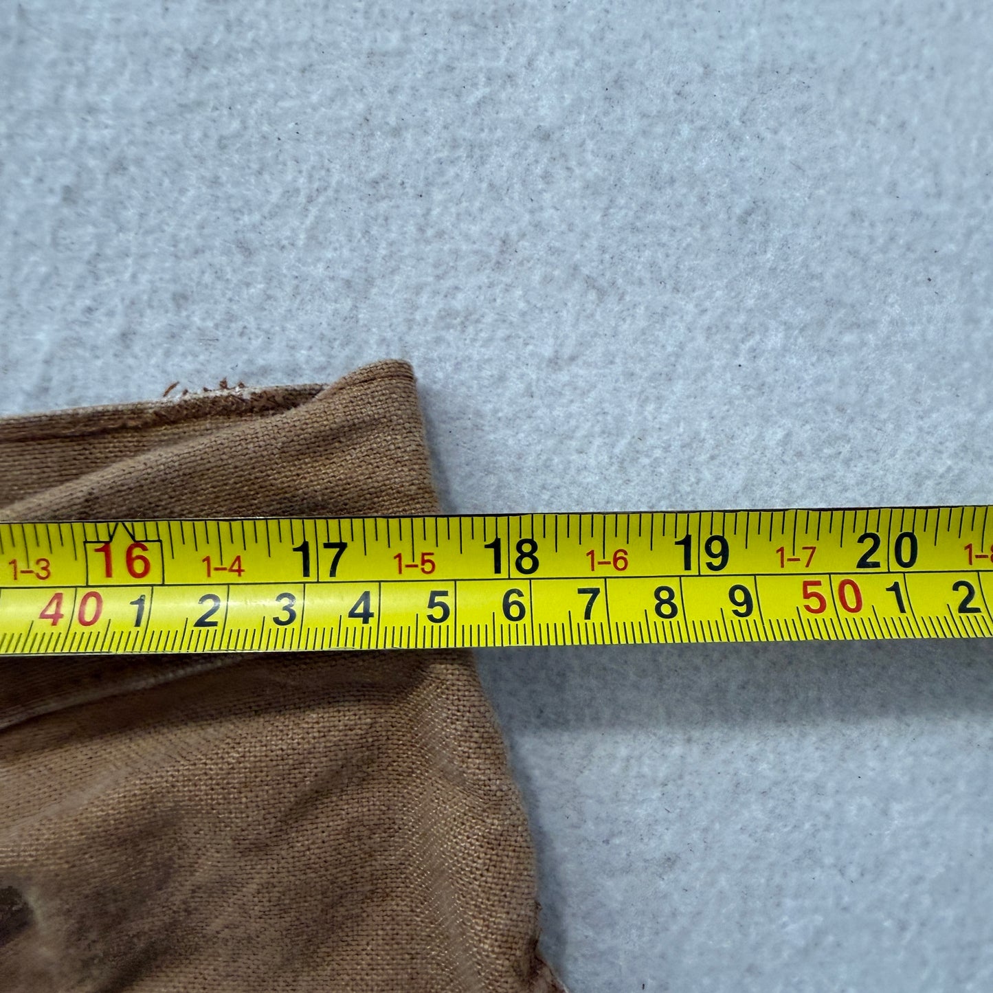 Genuine Dickies Men's Khaki Wide Leg Carpenter Pants Pockets Workwear Size W35