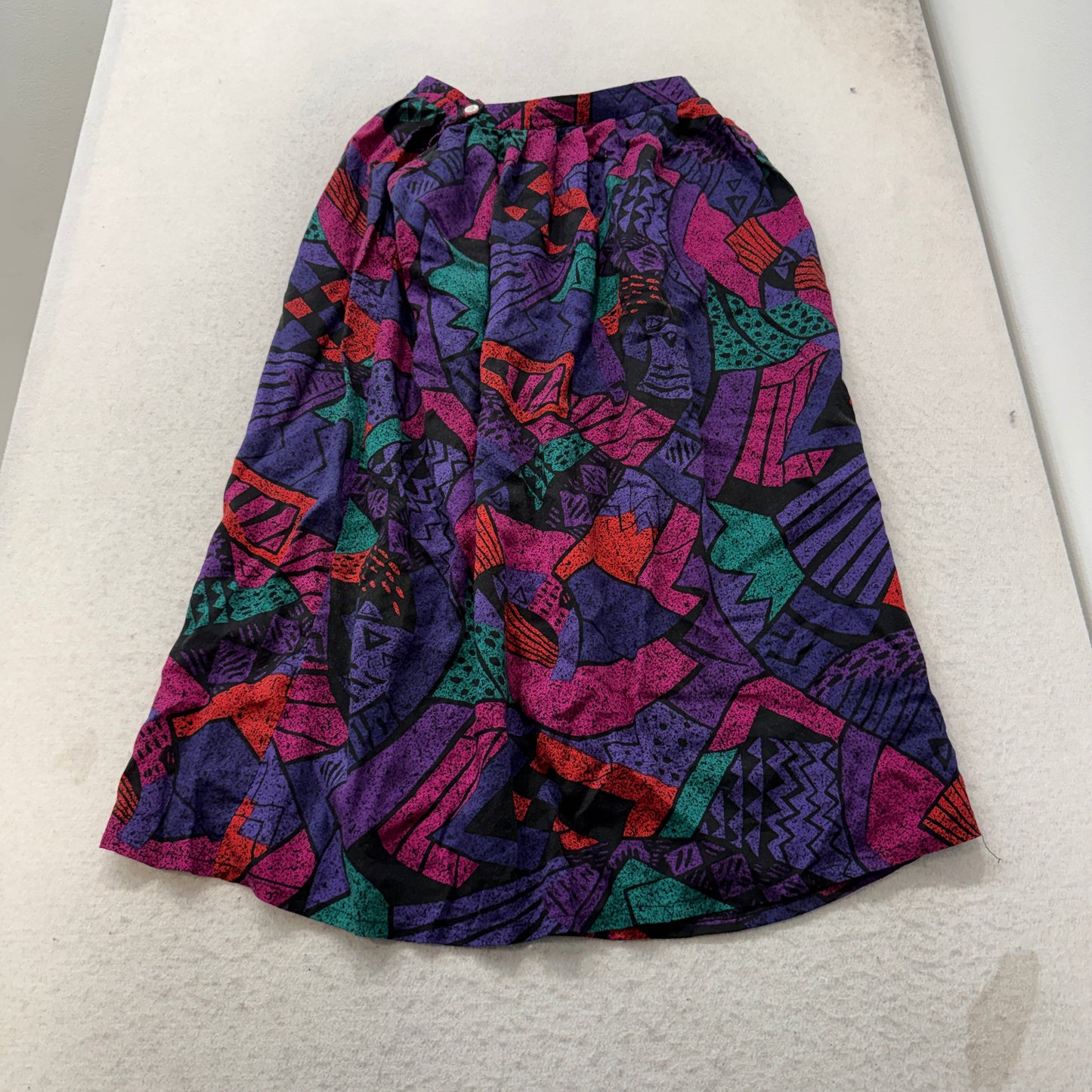 Vintage Worthington Skirt Women Multicolor Abstract Geometric Made in USA Size S