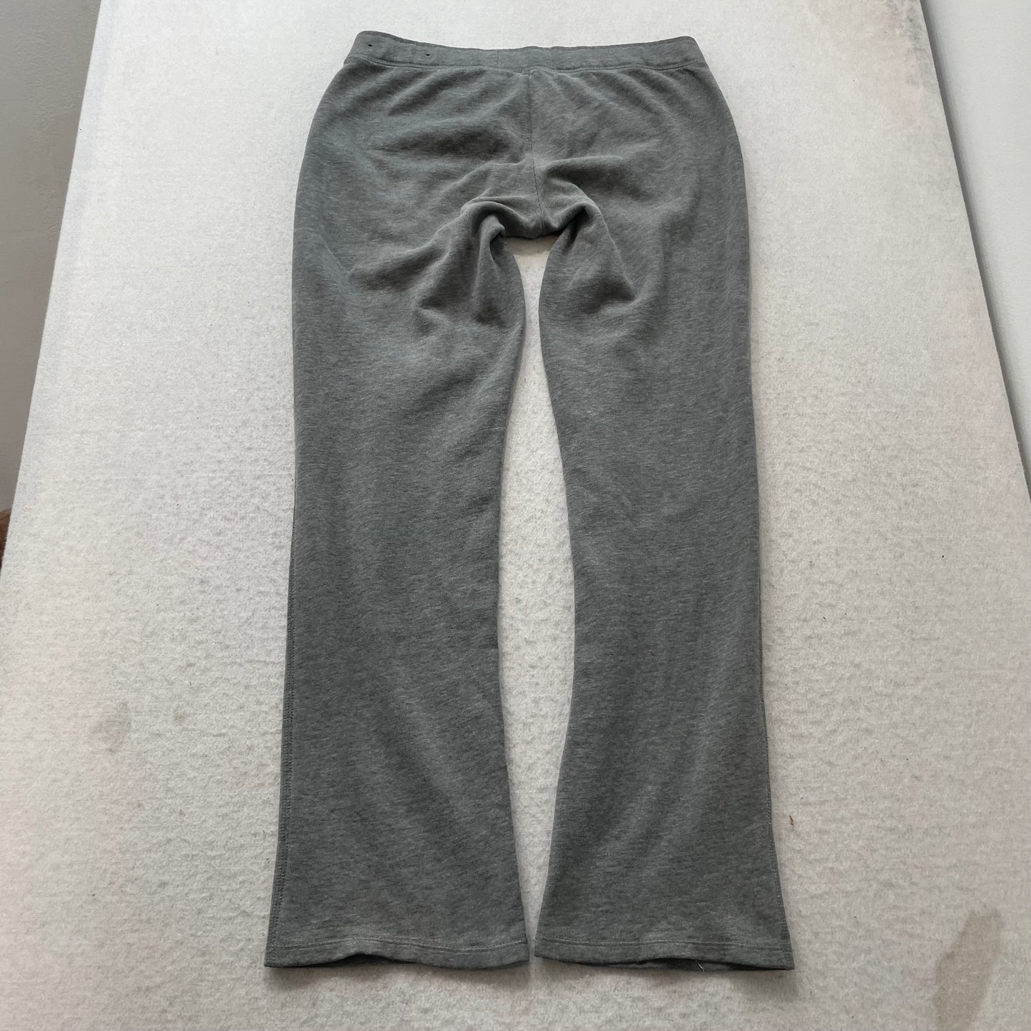 Hollister California Women's Grey Cotton Flared Leg Sweatpant Drawstring Size M