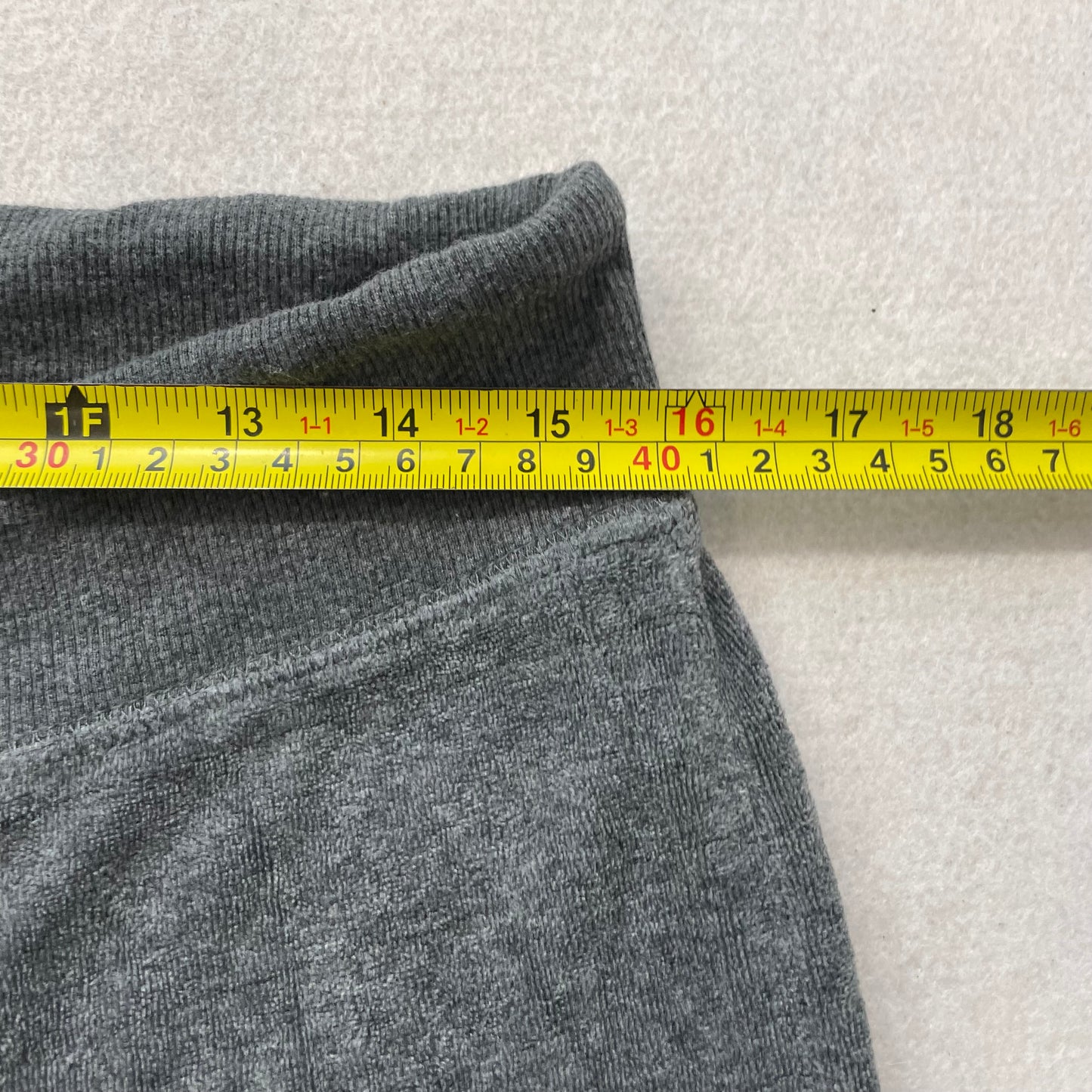 Vintage Juicy Couture Womens Gray Velour Flared Track Pant Drawstring Y2k Size L