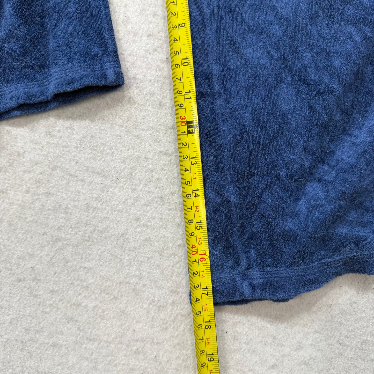 2003 Vintage Juicy Couture Women's Navy Terry Cloth Wide Leg Capris Pant Size S