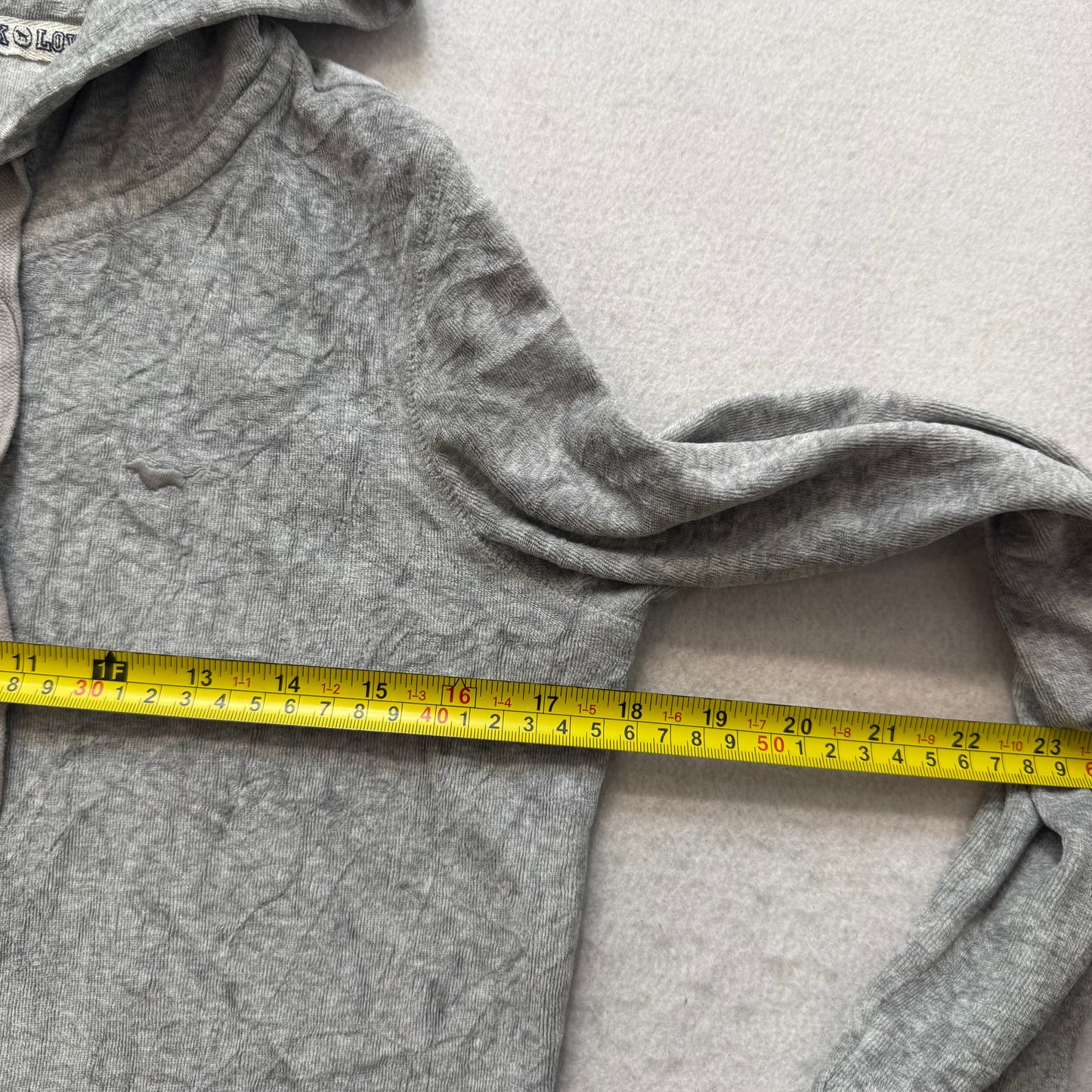 Vintage Victoria's Secret PINK Gray Velour LOVE PINK Back Graphic Hoodie Size S