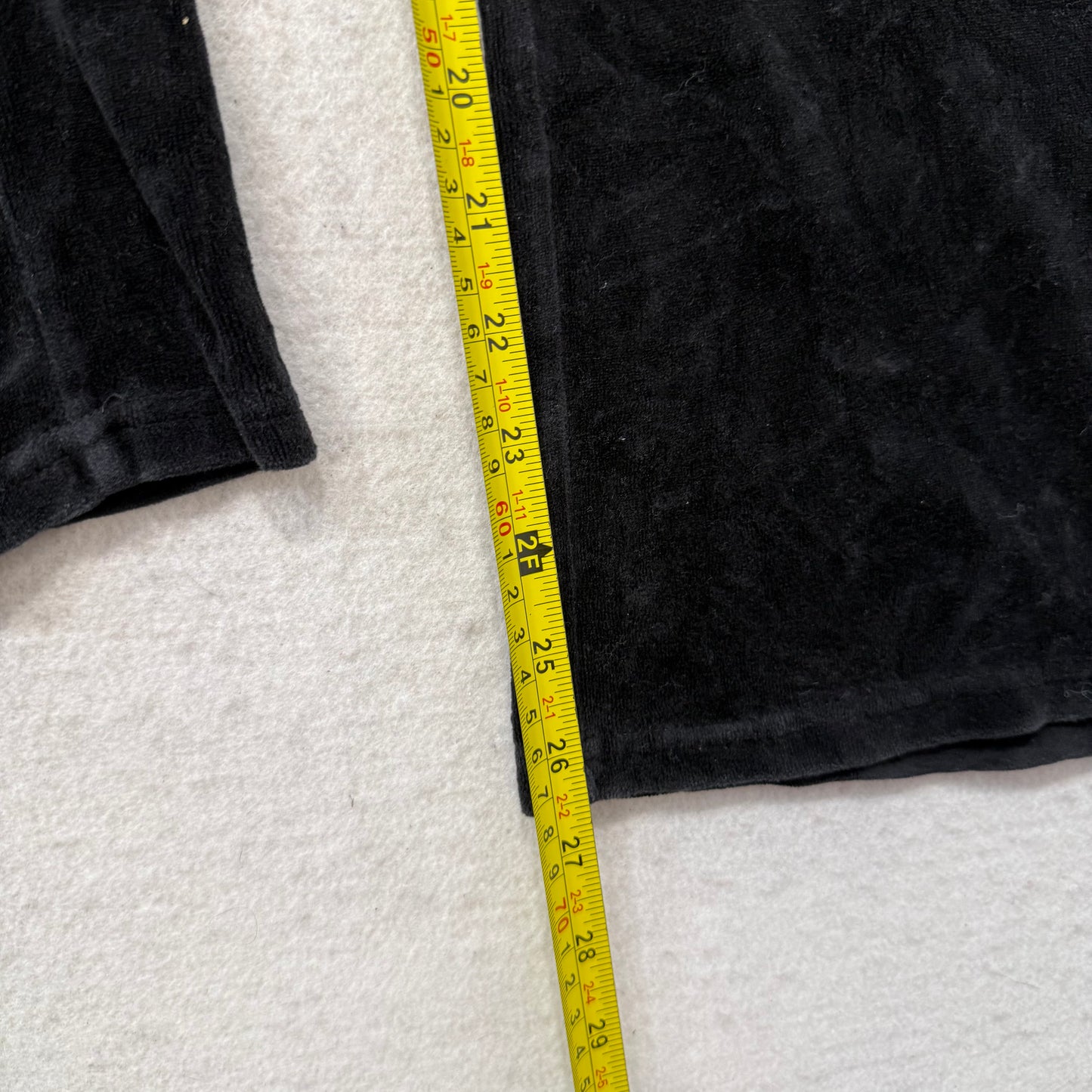 Vintage Juicy Couture Women's Black Velour Flared Wide Leg Track Pant Y2k Size S