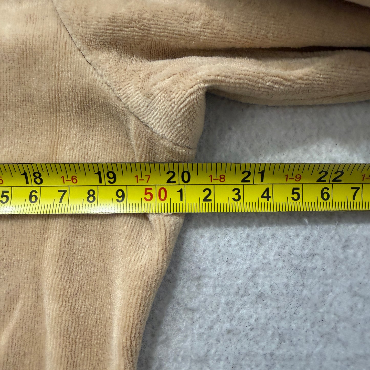 Vintage Juicy Couture Women's Beige Velour Tracksuit Set Hoodie & Pant Size L