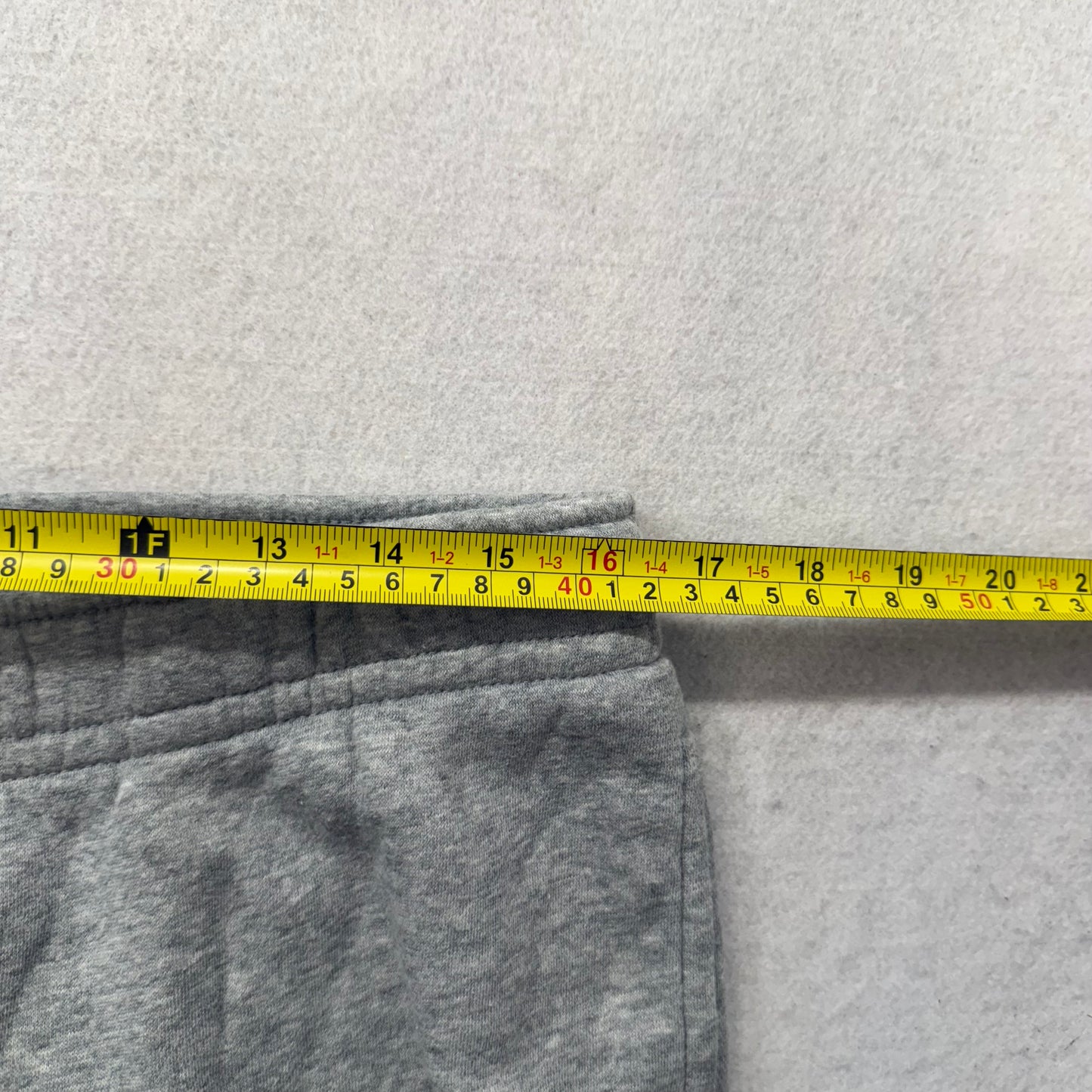 Nike Men's Heather Gray Sportswear Club Fleece Pants Elastic Waist Logo Size L