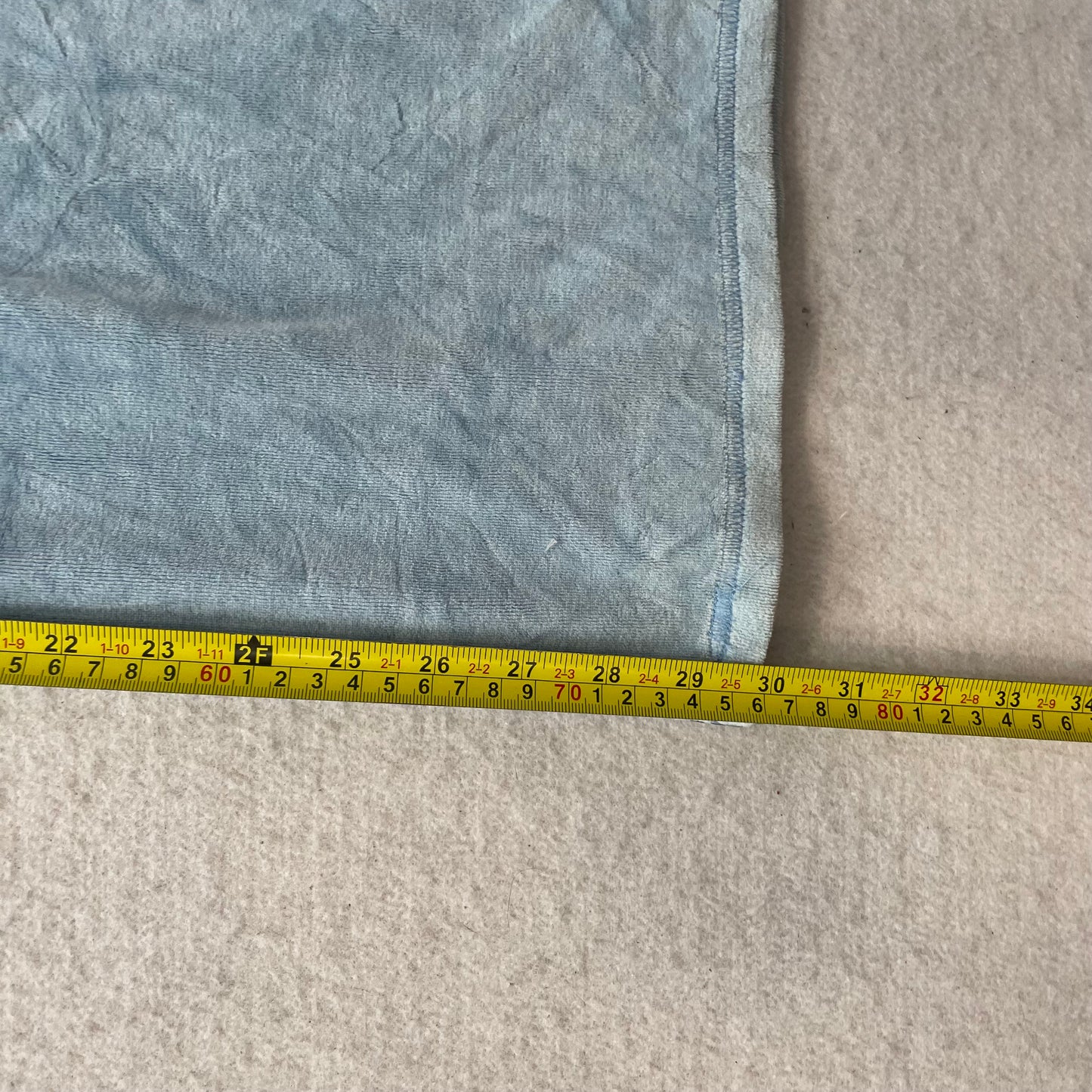 Juicy Couture Women's powder Blue Velour Flared Track Pant Front Pockets Size M