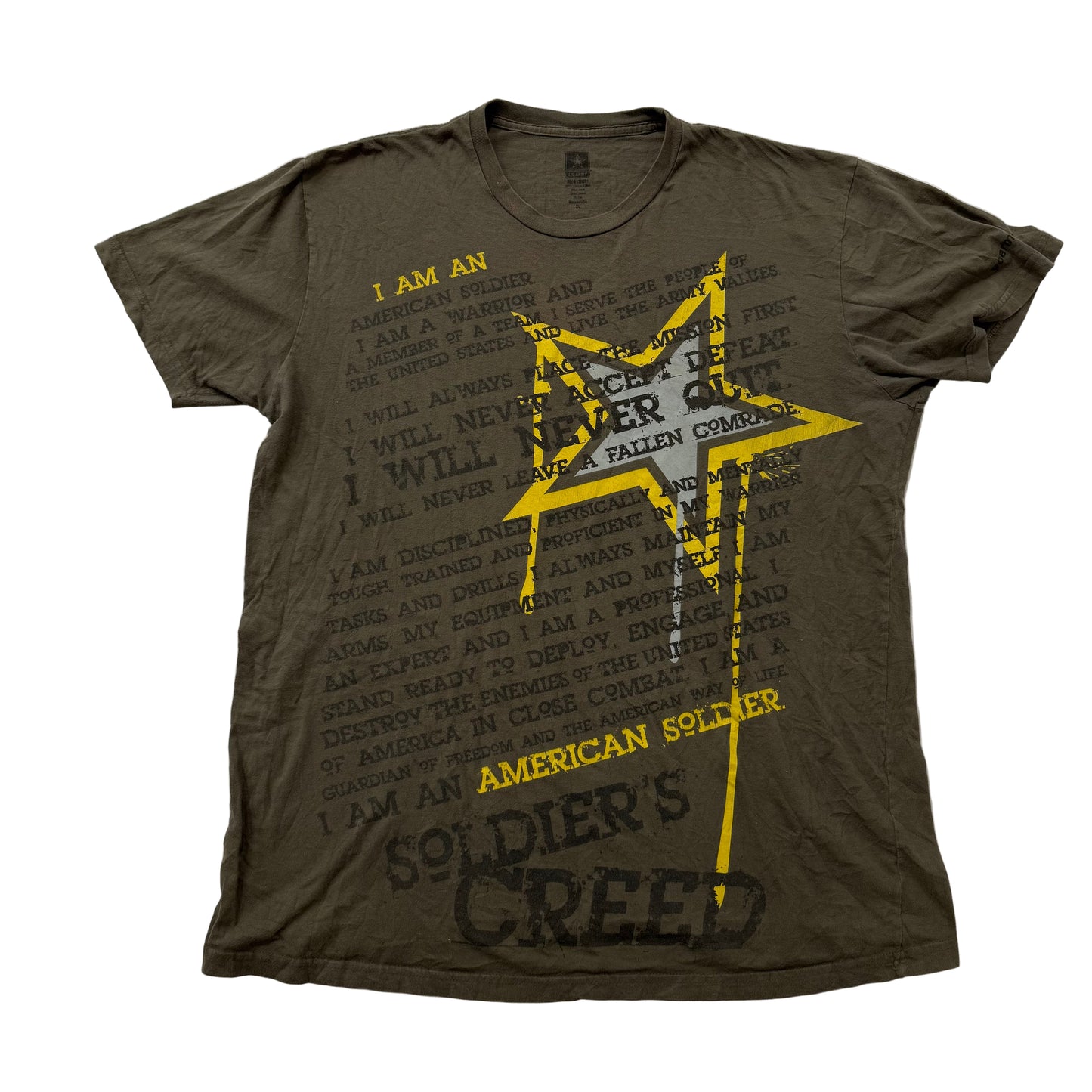 U.S. Army olive green graphic t-shirt size XL