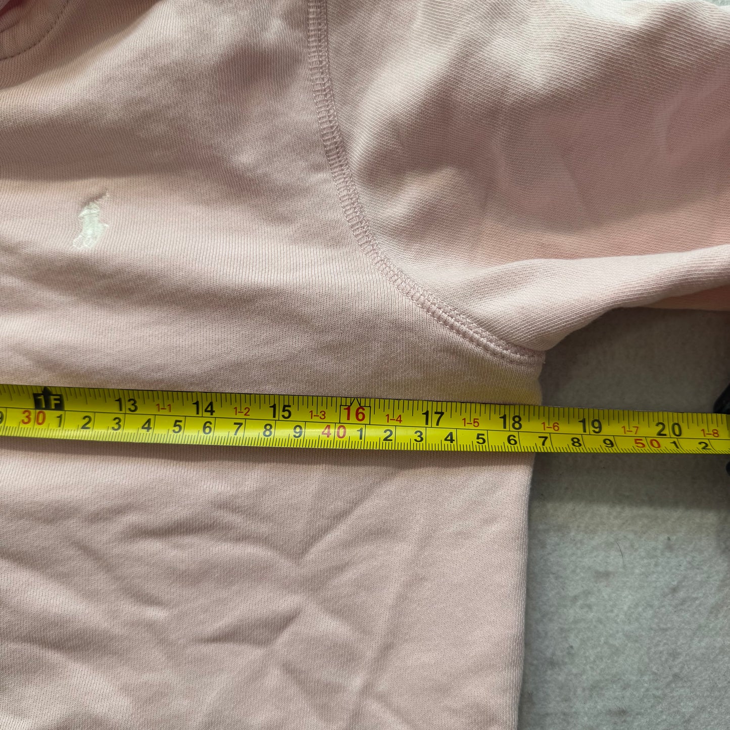 Polo Ralph Lauren Women's Pastel Pink Full-Zip Hoodie Long Sleeve Pocket Size XL