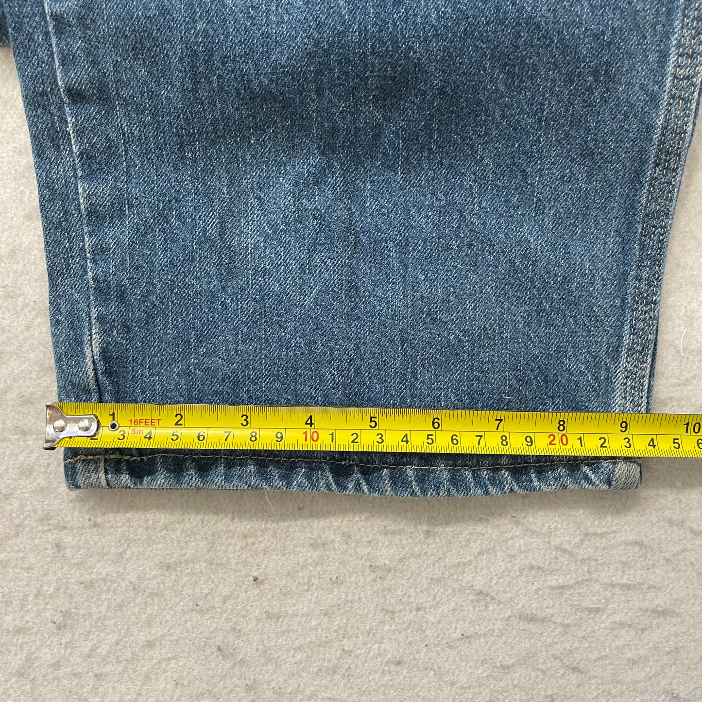 Dickies Men's Blue Loose Fit Carpenter Denim Jeans Pockets Classic Logo Size W39