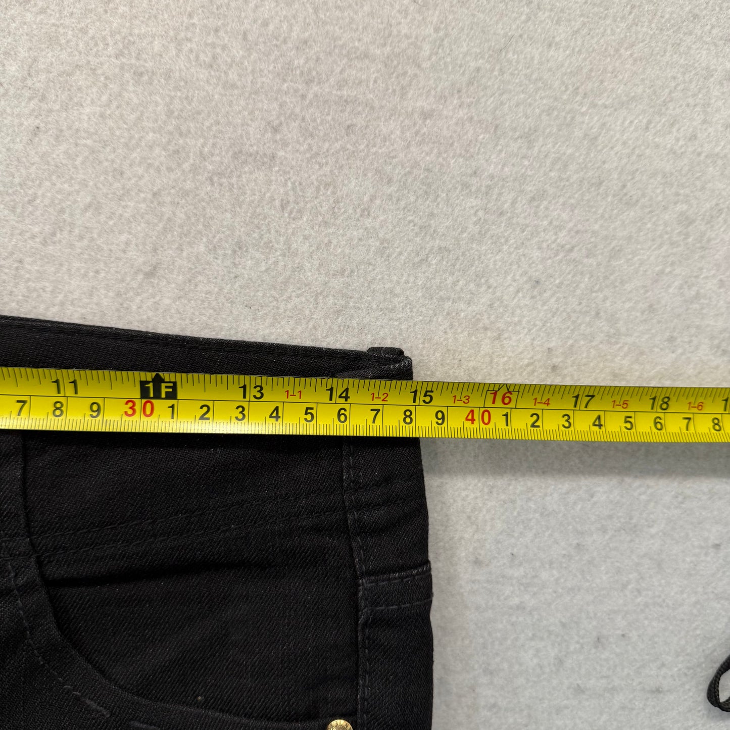 Armani Exchange Women Black Denim Bootcut Jeans Sequin Embellished Pocket Size 2