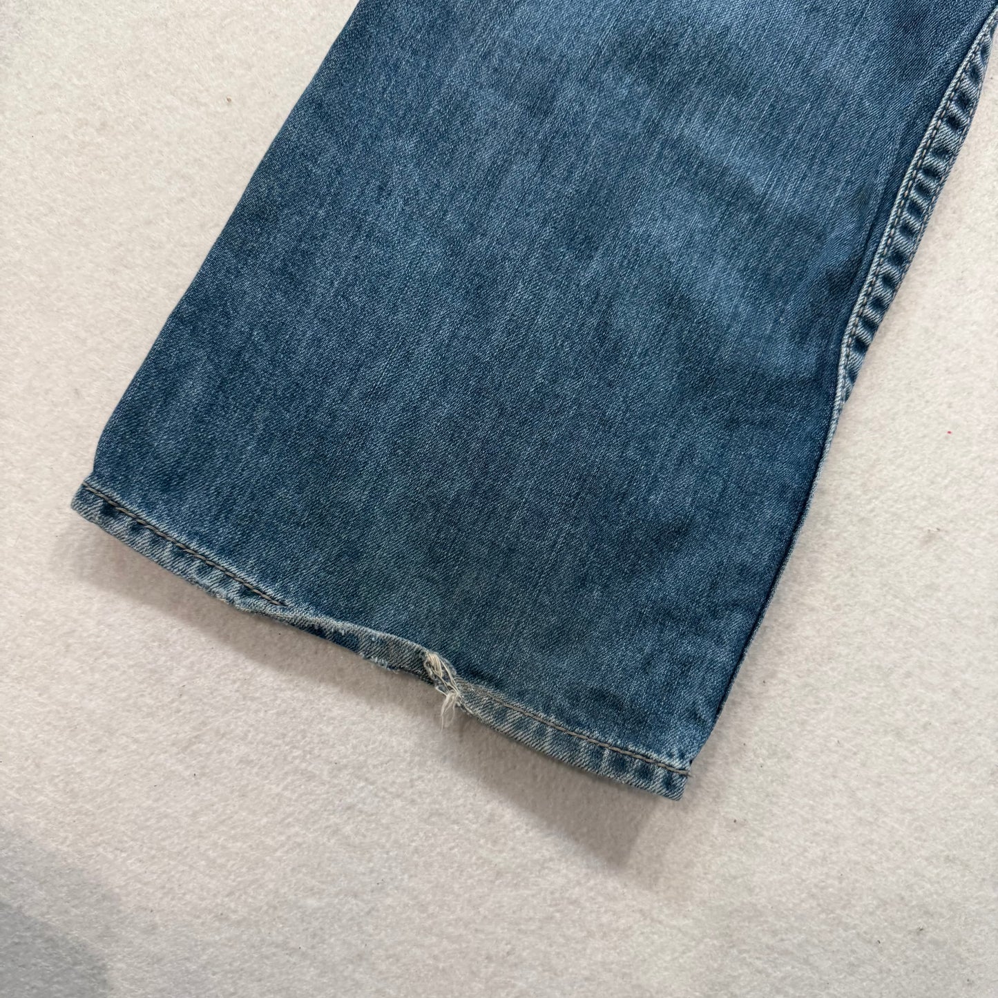Guess Jeans Pasadena Men’s Blue Denim Jeans Straight Leg Button-Fly Size 38