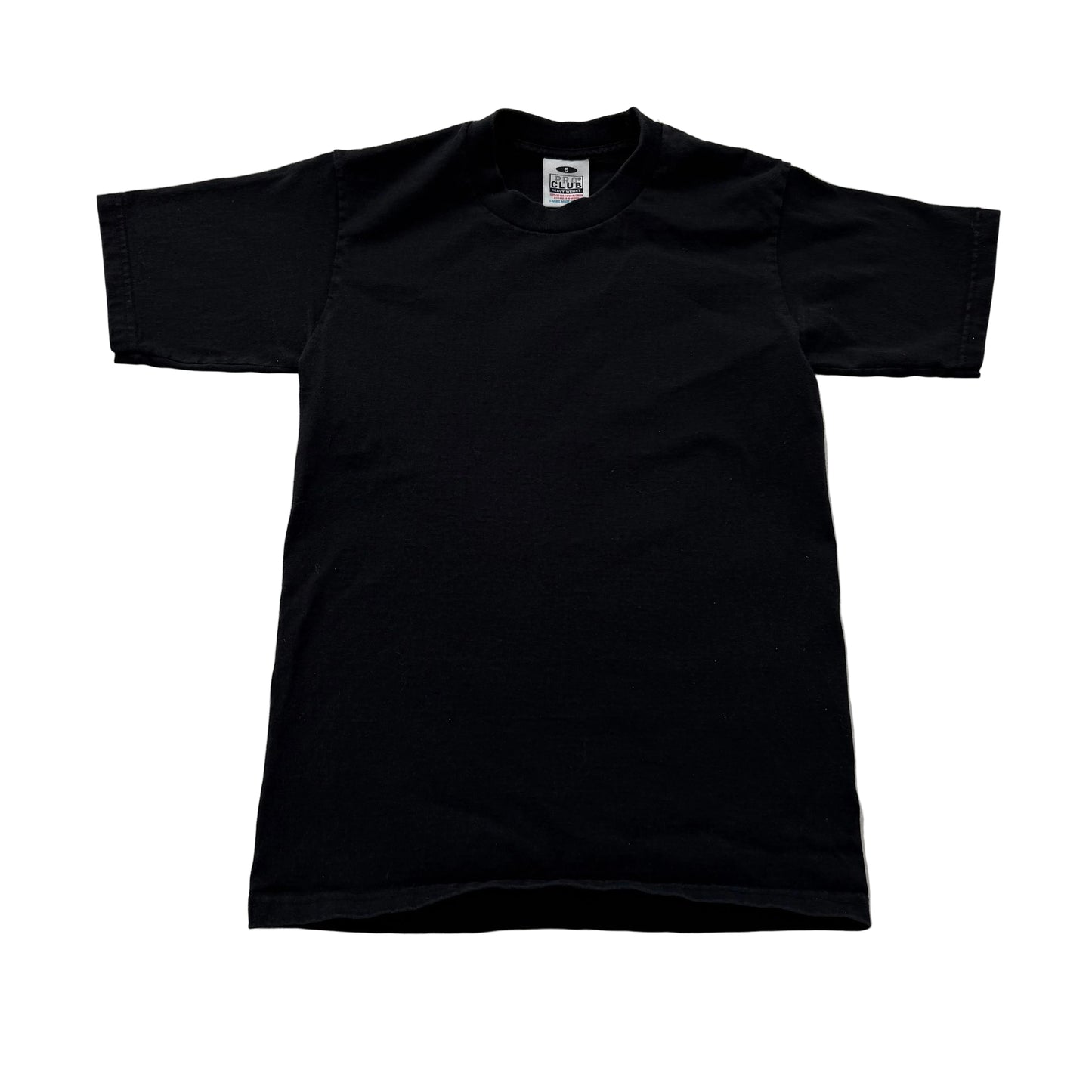 Pro Club Men's Black Cotton T-Shirt Short Sleeves Crew Neck Streetwear Tee Size S