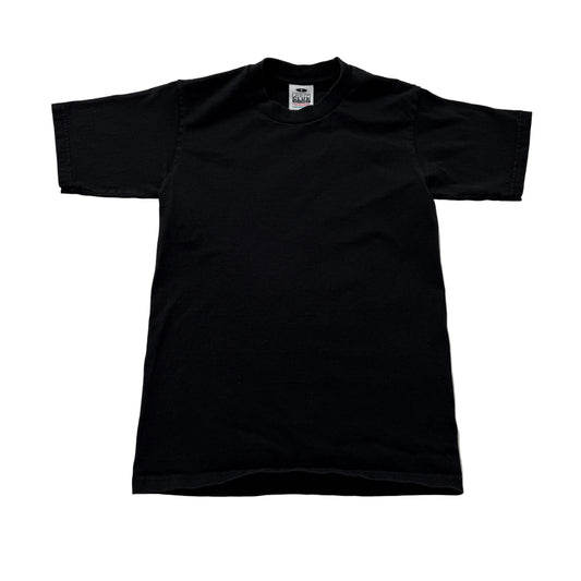 Pro Club Men's Black Cotton T-Shirt Short Sleeves Crew Neck Streetwear Tee Size S