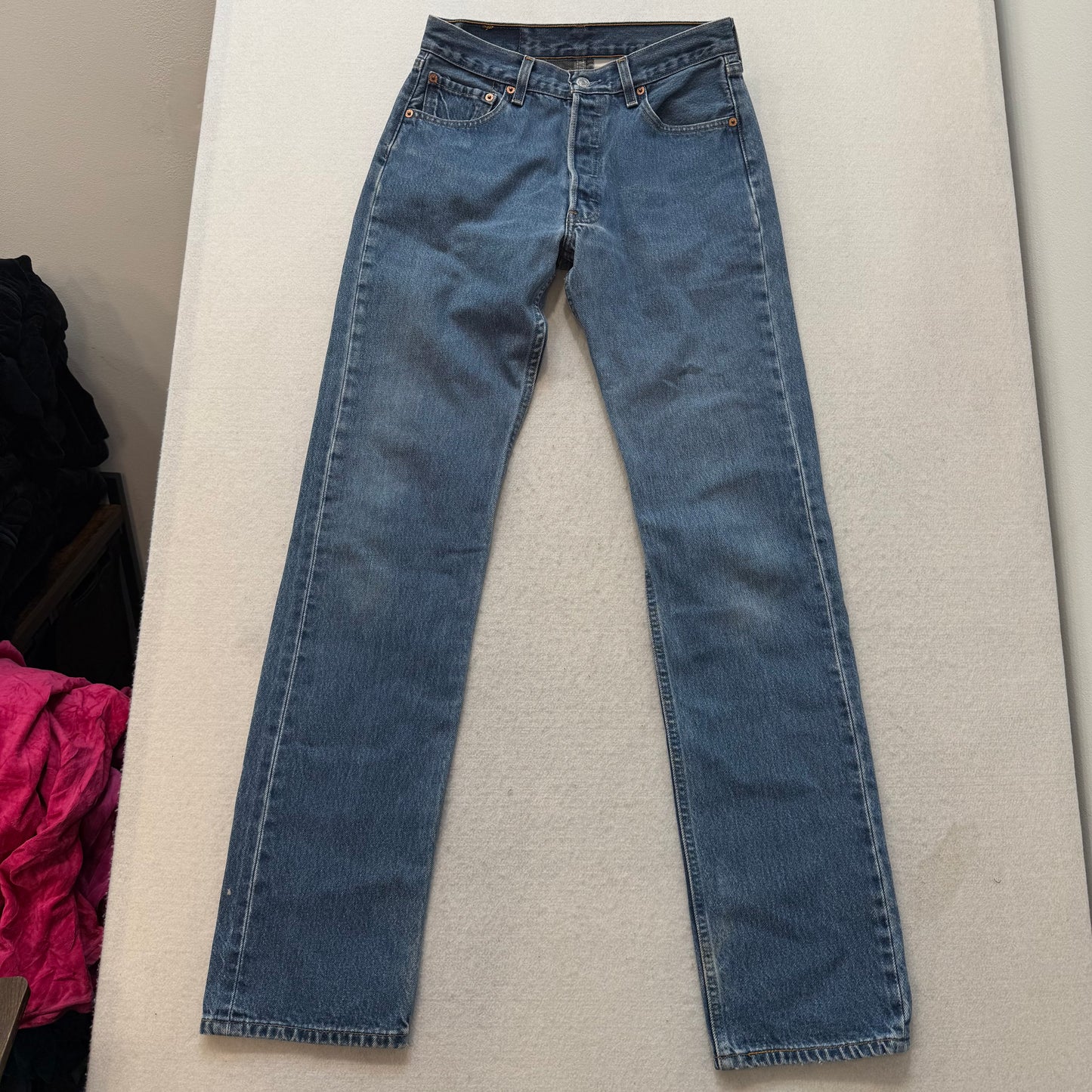 Levi's Strauss & Co. 501XX Men's Blue Straight Denim Jeans Button-Fly Size 30x38