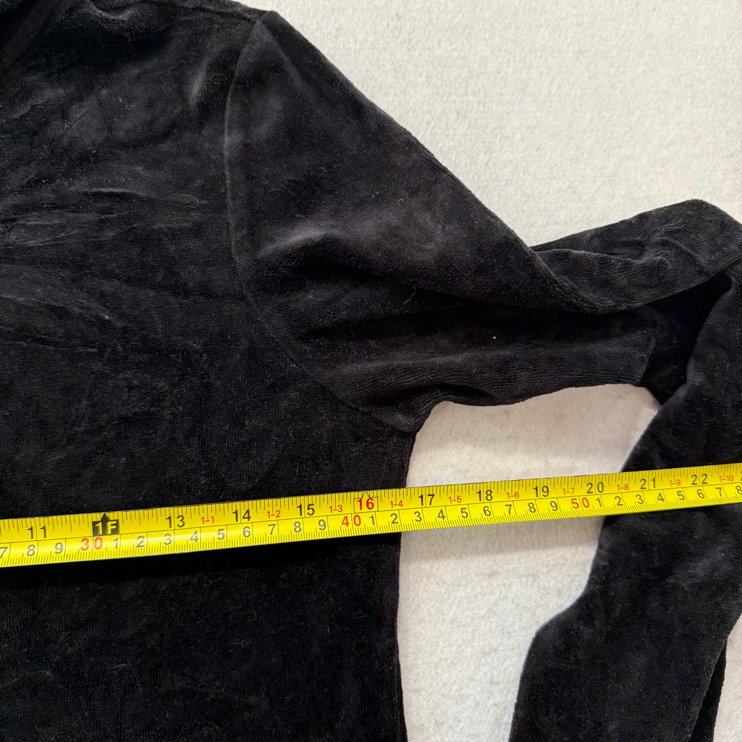 Juicy Couture Women's Black Velour Full Zip Hoodie Rhinestones Logo Y2K Size M