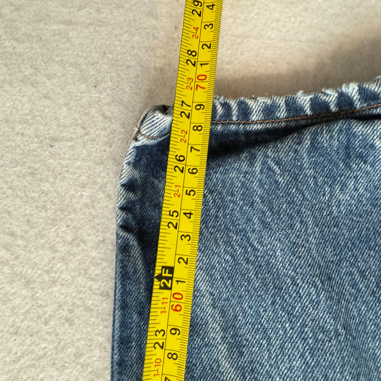 Levi's Strauss & Co. 501xx Men's Medium Blue Denim Straight Leg Jeans Size 35