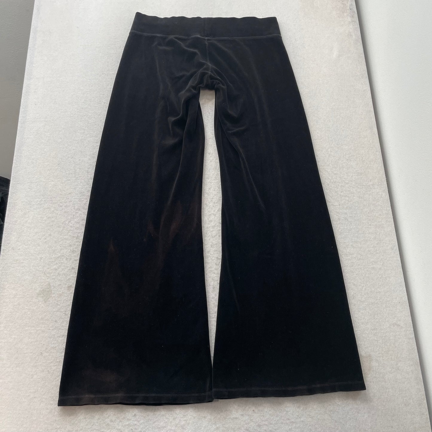 Vtg Juicy Couture Black Velour Tracksuit Set Graphic Hoodie & Track Pant - L/M