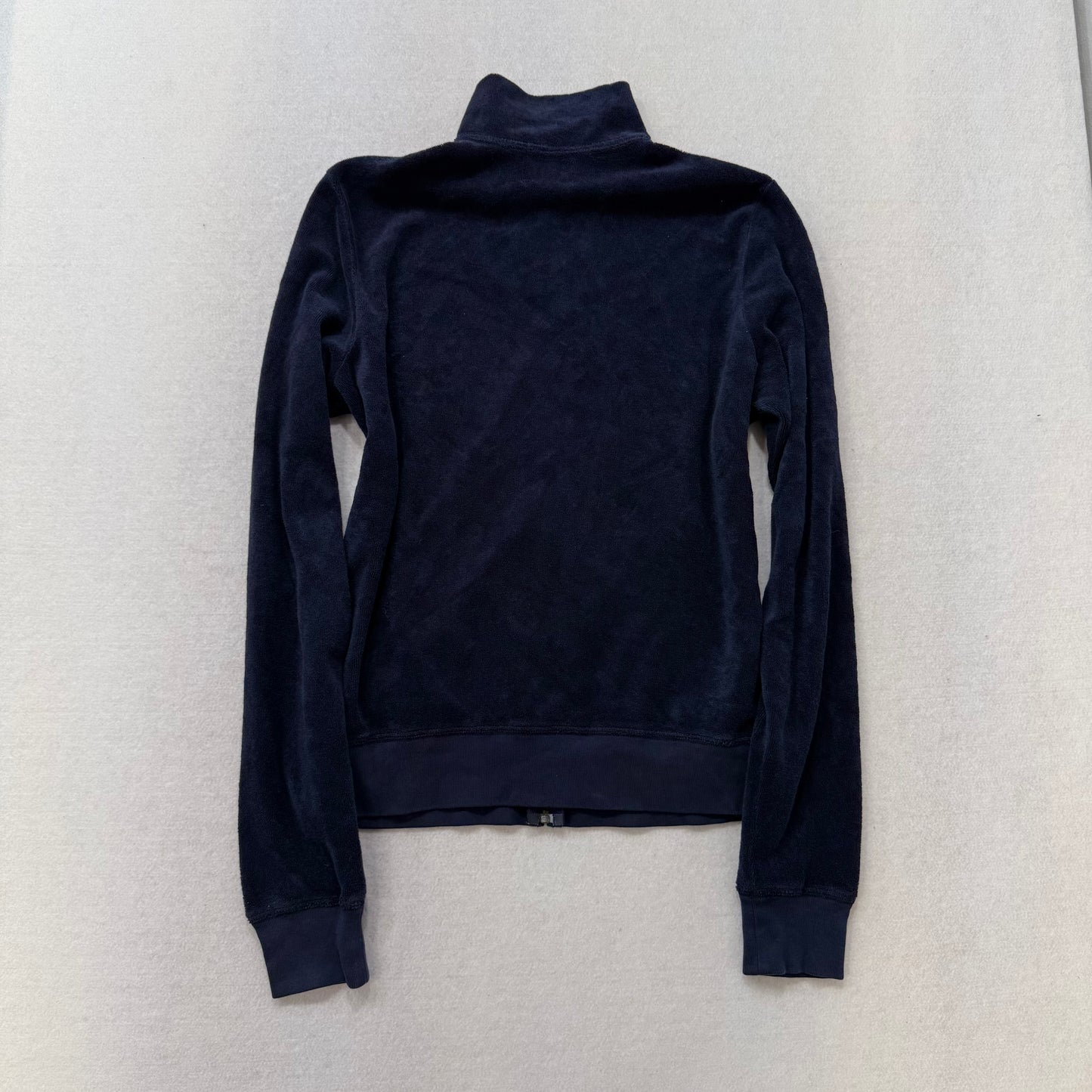Vintage Juicy Couture navy terry cloth full zip hoodie size L