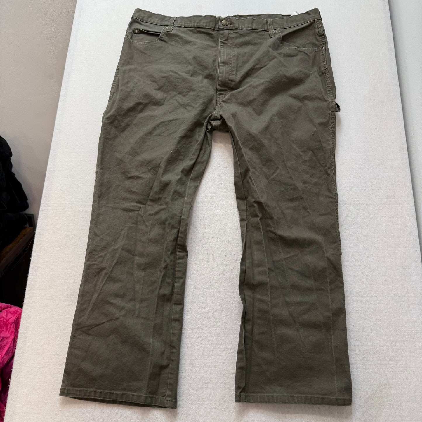 Dickies Men's Army Green Cotton Straight Leg Carpenter Pant Hammer Loop Size 44