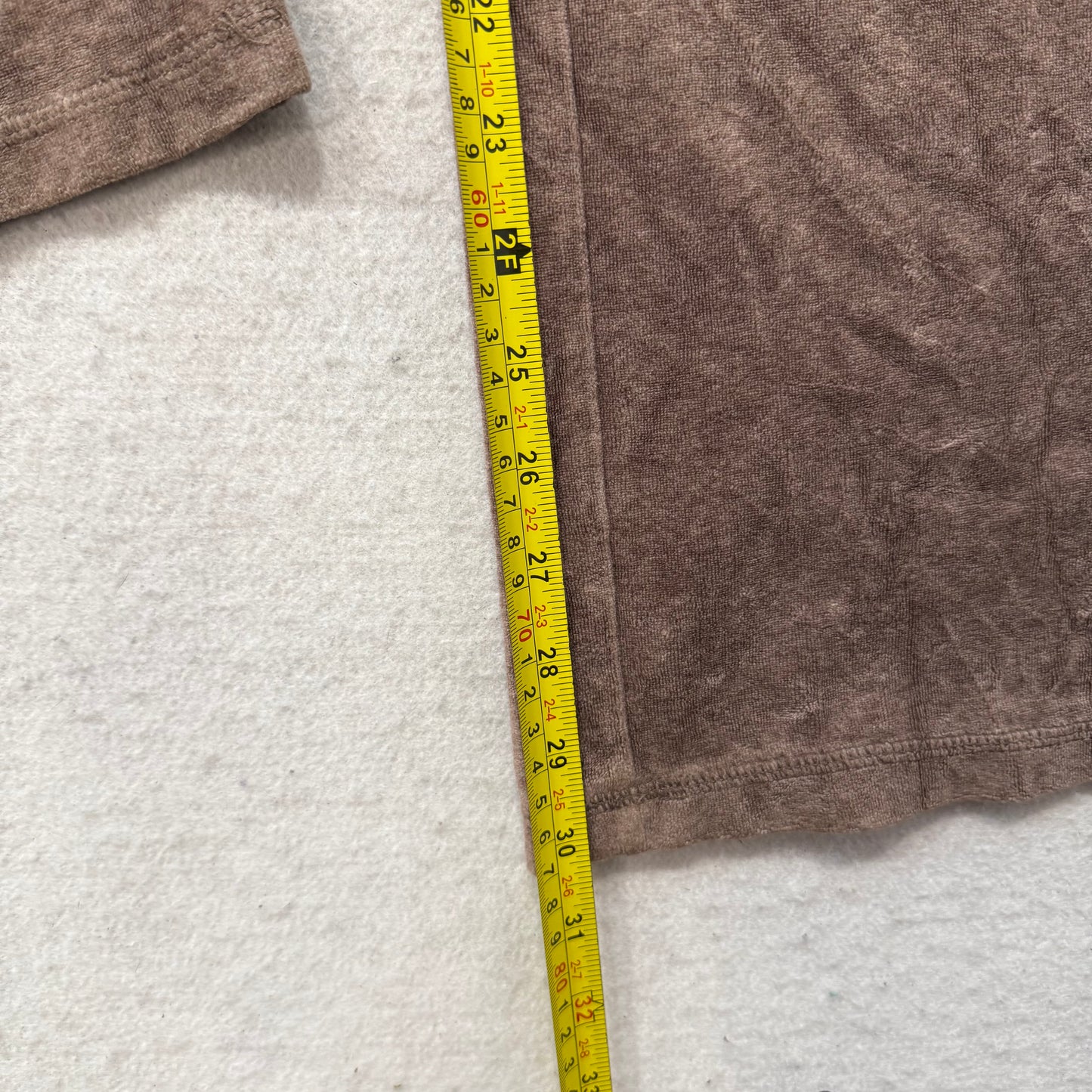 Vintage Juicy Couture Women's Camel Velour Flared Wide Leg Track Pant Y2K Size S