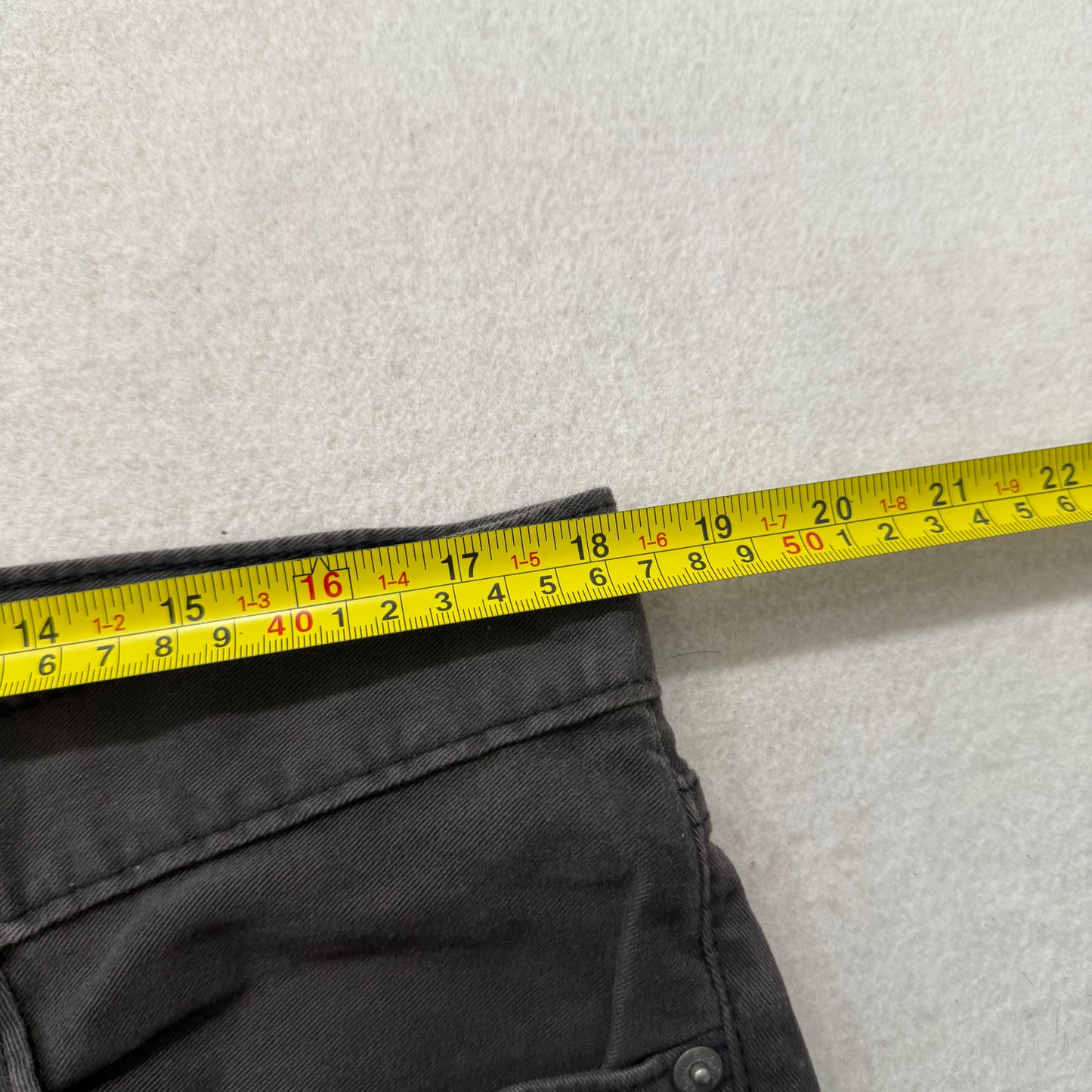 Levi's 514 Men's Charcoal Grey Straight Leg Jeans Zip-Fly Regular Fit Size 36x29