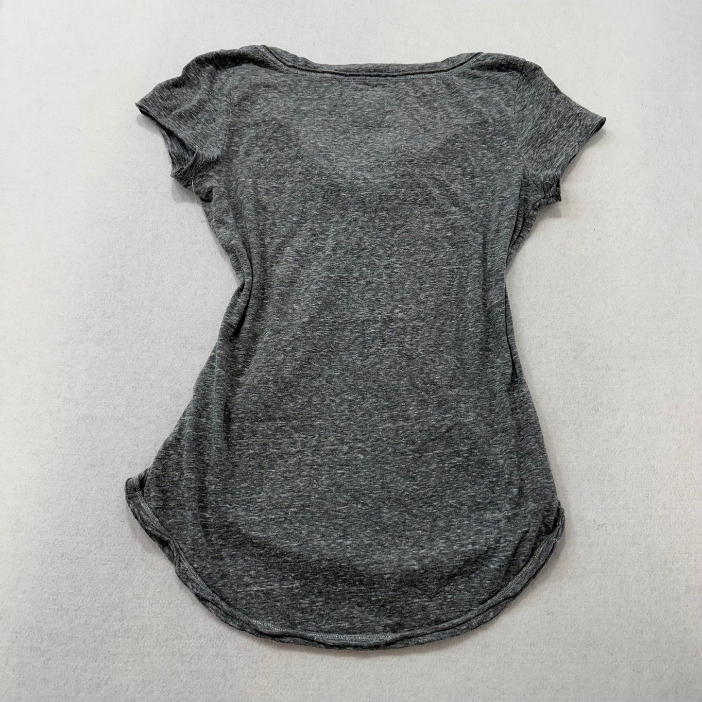 Abercrombie & Fitch gray henley short sleeve top