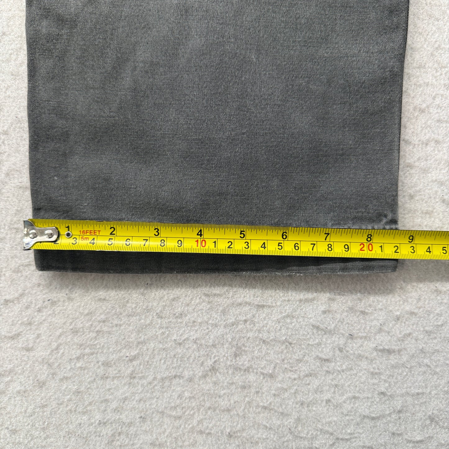 Carhartt Men's Dark Grey Denim Jeans Relaxed Fit Zip-Fly Pockets Logo Size 40x30