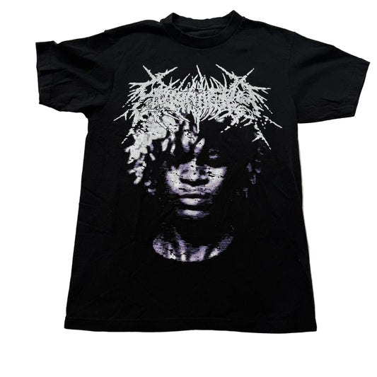 Ken Carson Men's Black Cotton T-Shirt Short Sleeves Crewneck Graphic Tee Size M
