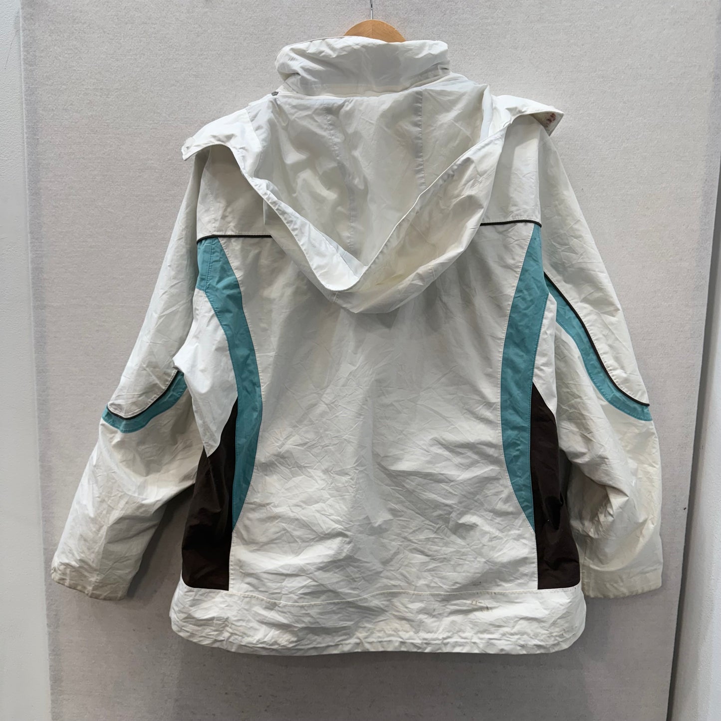 Nike ACG Outer Layer Couche Men's White Full Zip Fitstorm Rain Jacket Size XL