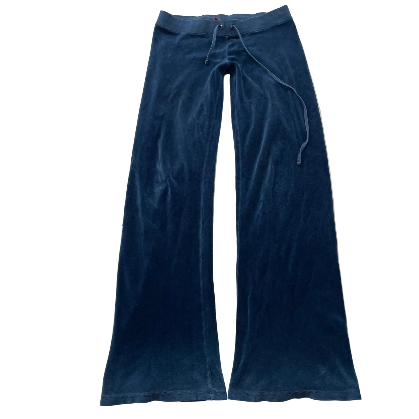 2003 Vintage Juicy Couture Women's Navy Velour Flared Track Pant Preppy Size S