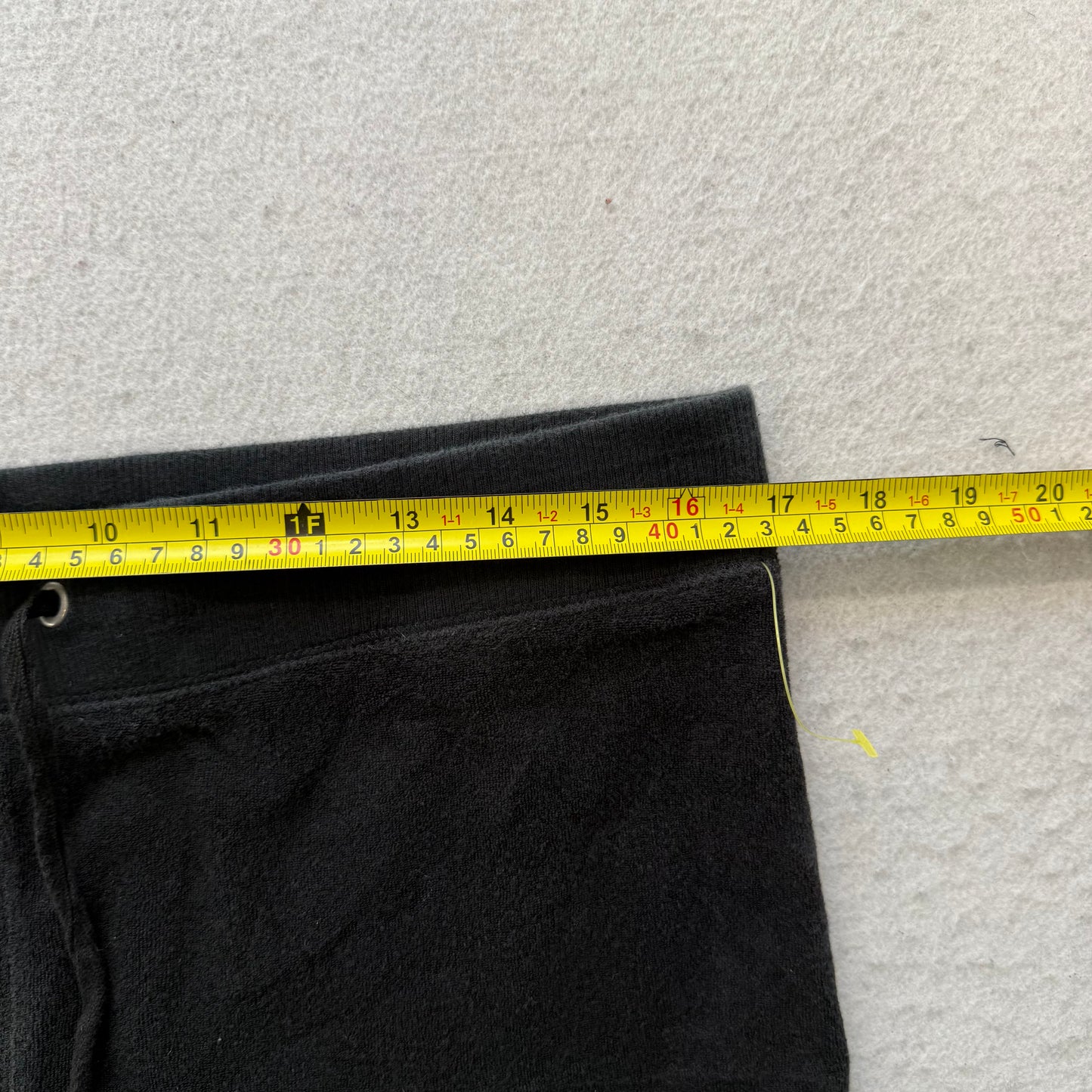 Juicy Couture Women's Black Terrycloth Flared Track Pant Back Pockets Y2k Size M