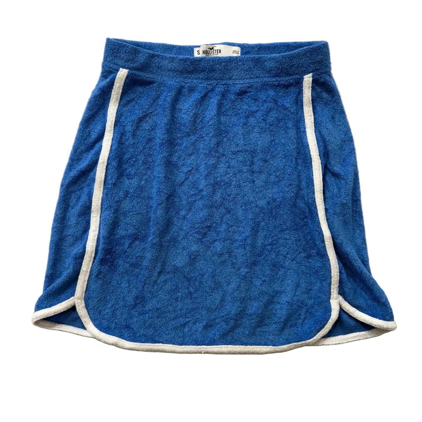 Hollister Womens Blue Terrycloth Ultra High Rise Mini Skirt Athletic Wear Size S