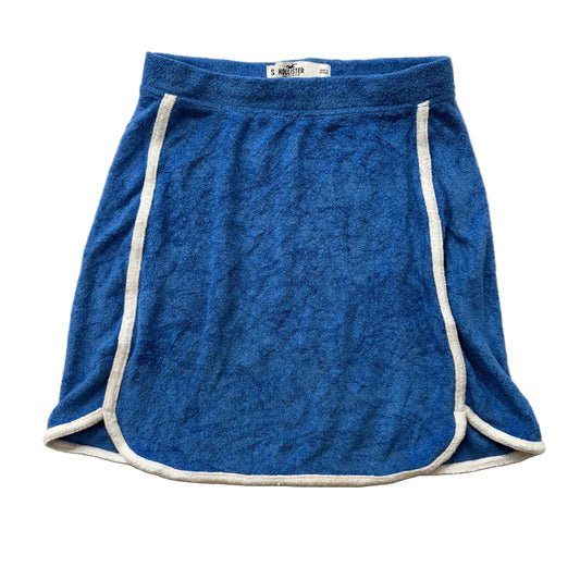 Hollister Womens Blue Terrycloth Ultra High Rise Mini Skirt Athletic Wear Size S