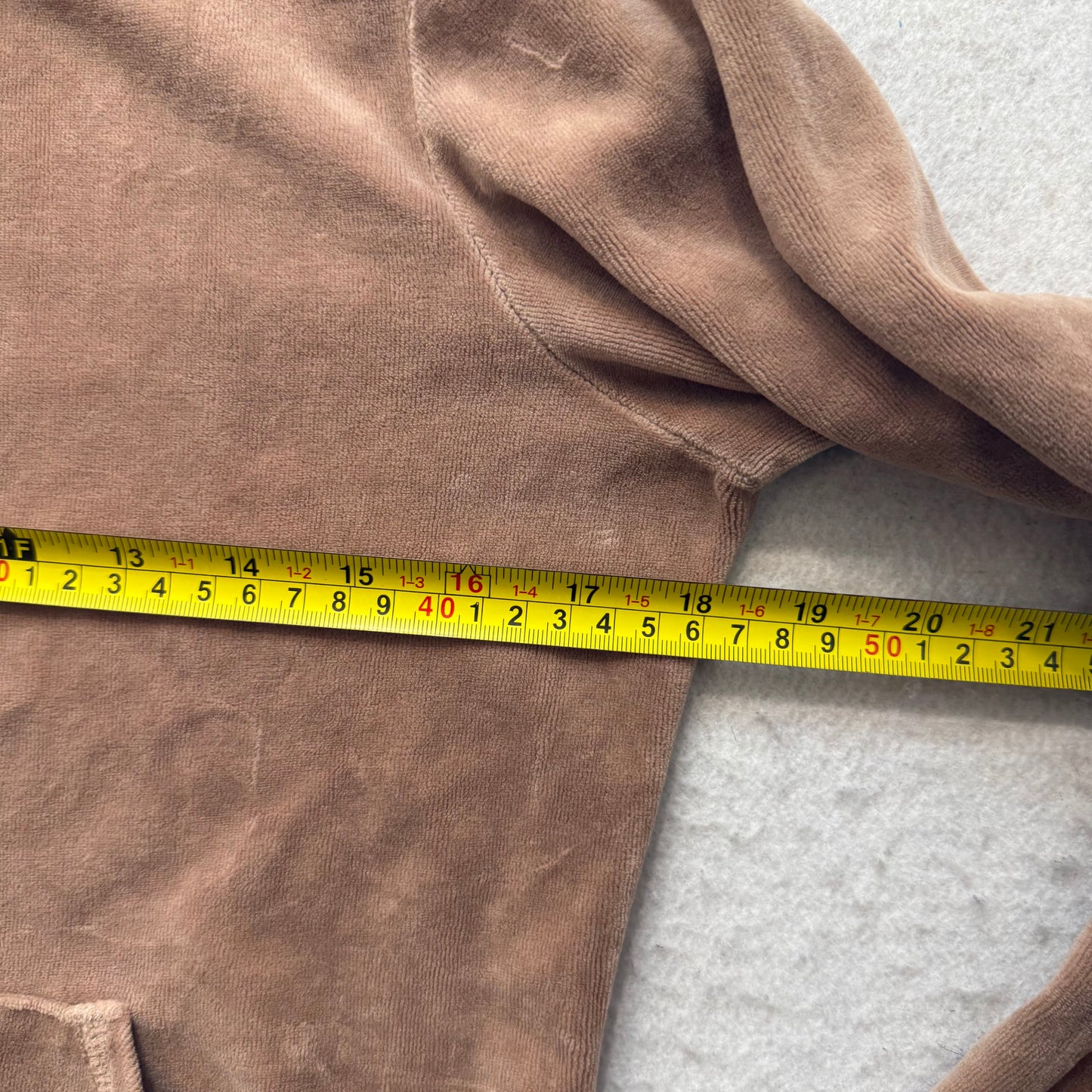 Vtg Juicy Couture Women's Camel Velour Tracksuit Set Track Jacket & Pant Size L