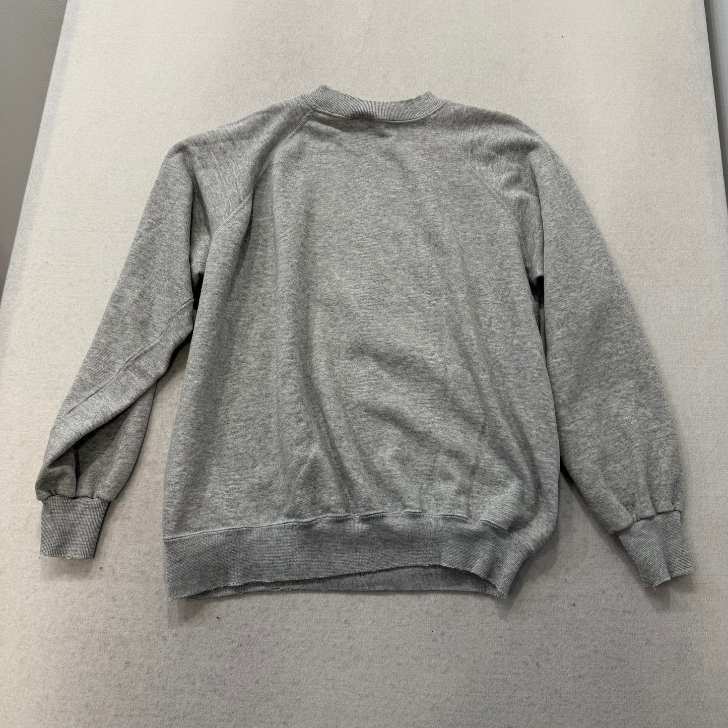 Hanes Men's Heather Gray Acrylic Blend Sweatshirt Long Sleeves Graphic Size XL
