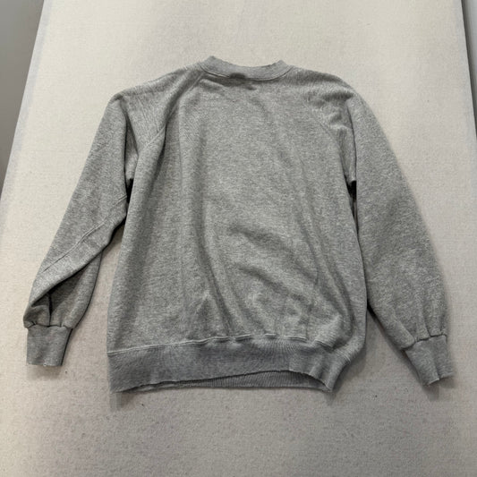 Hanes Men's Heather Gray Acrylic Blend Sweatshirt Long Sleeves Graphic Size XL