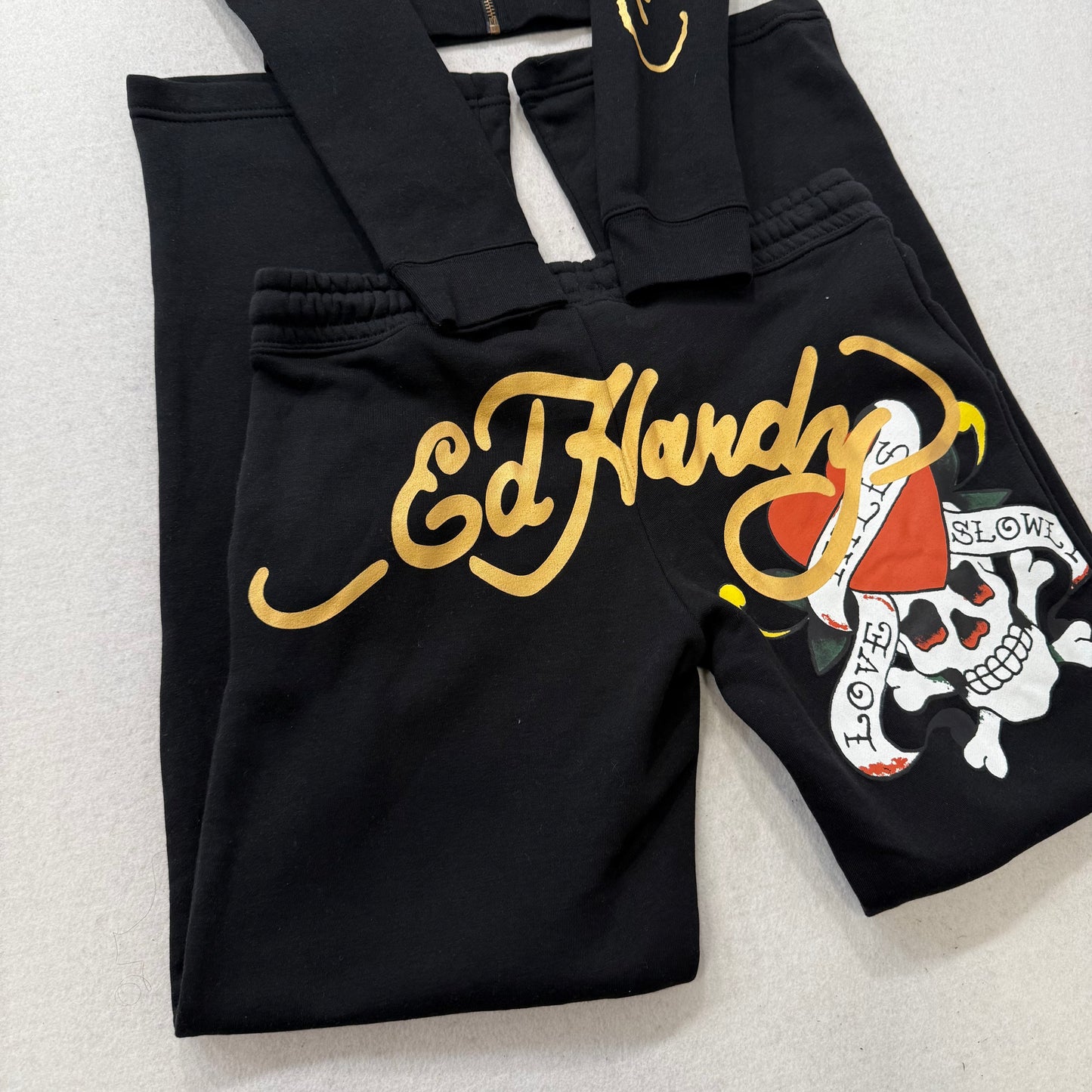 ED HARDY “LKS Skull” BLACK MATCHING SET