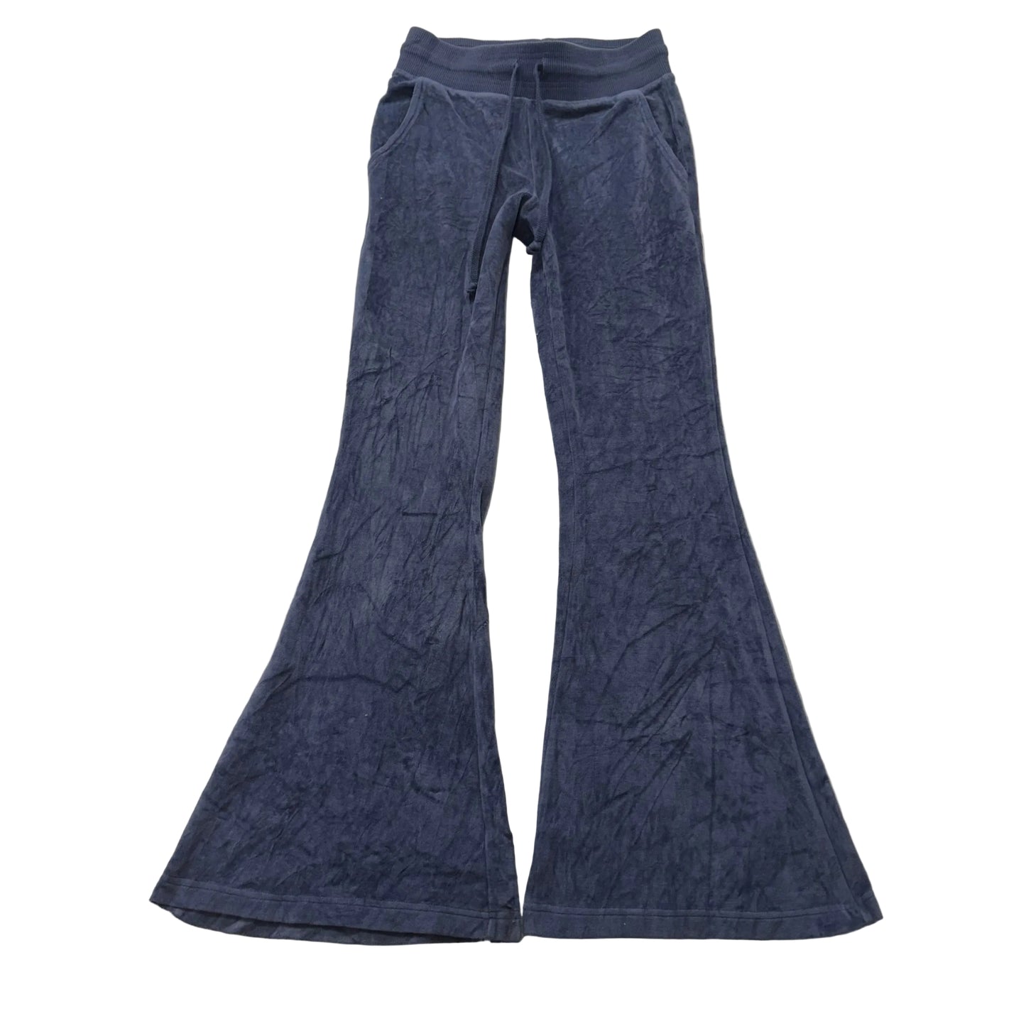 Vintage Juicy Couture Women Dusty Blue Gray Flared Track Pant Bell Bottom Size S