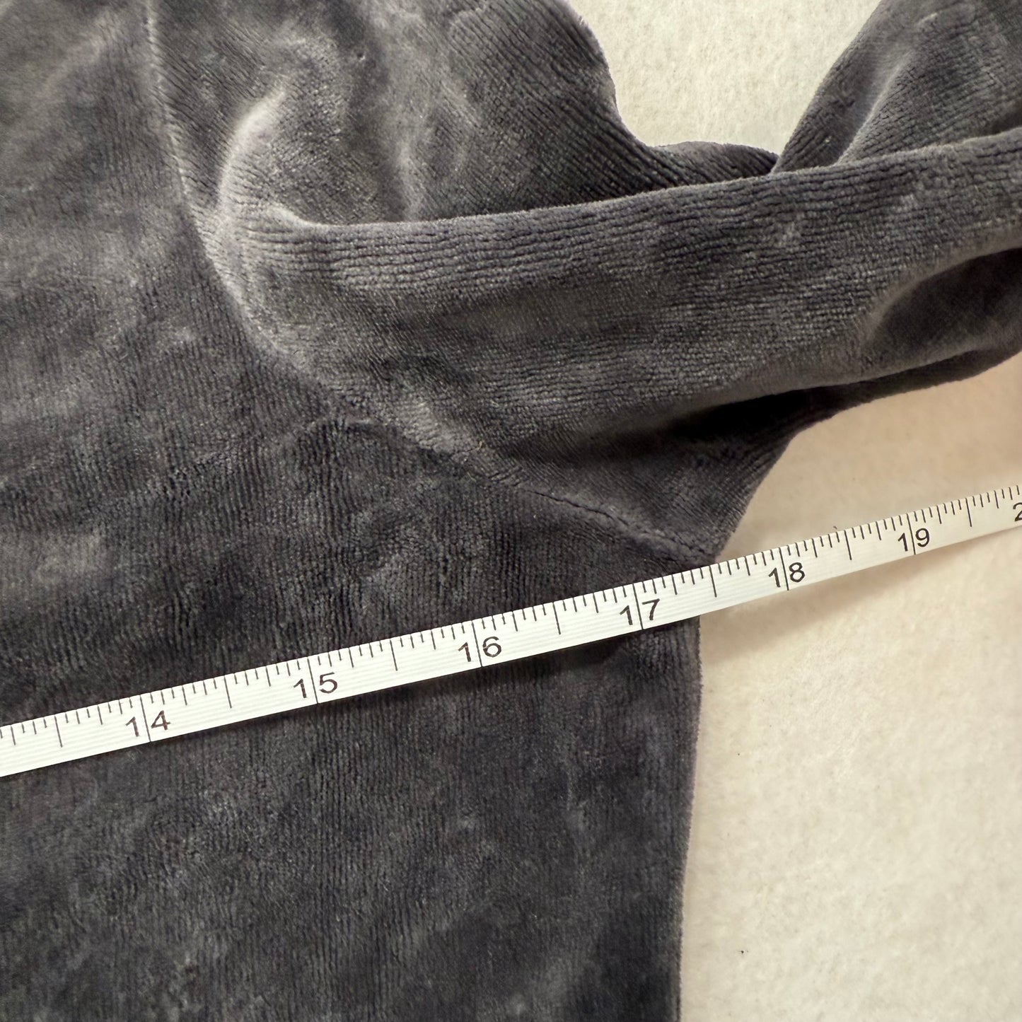 Vintage Juicy Couture dark grey zip up velour-style jacket size M