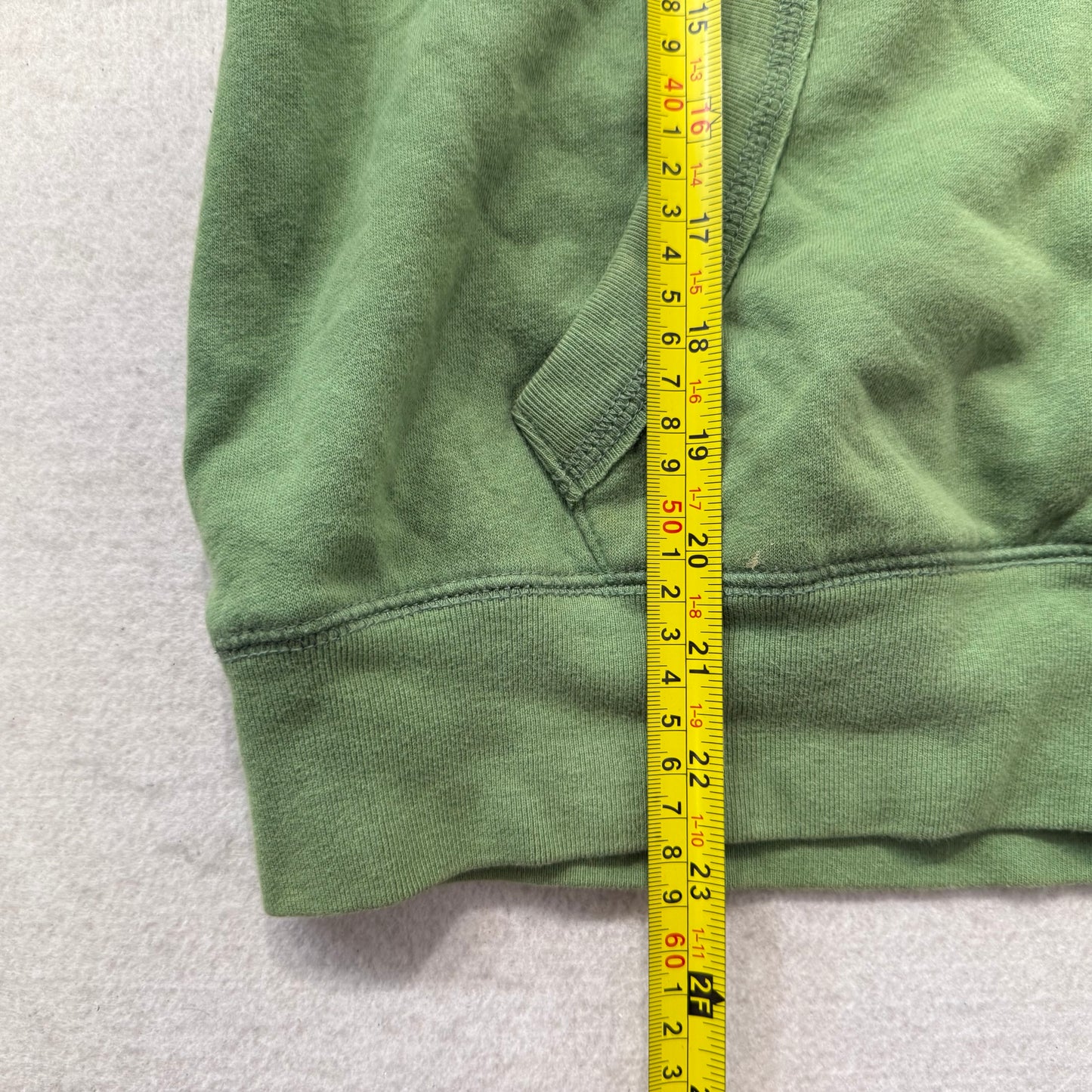 Aeropostale Olive Green Cotton Blend Zip Up Hoodie Long Sleeves Logo Size XXL