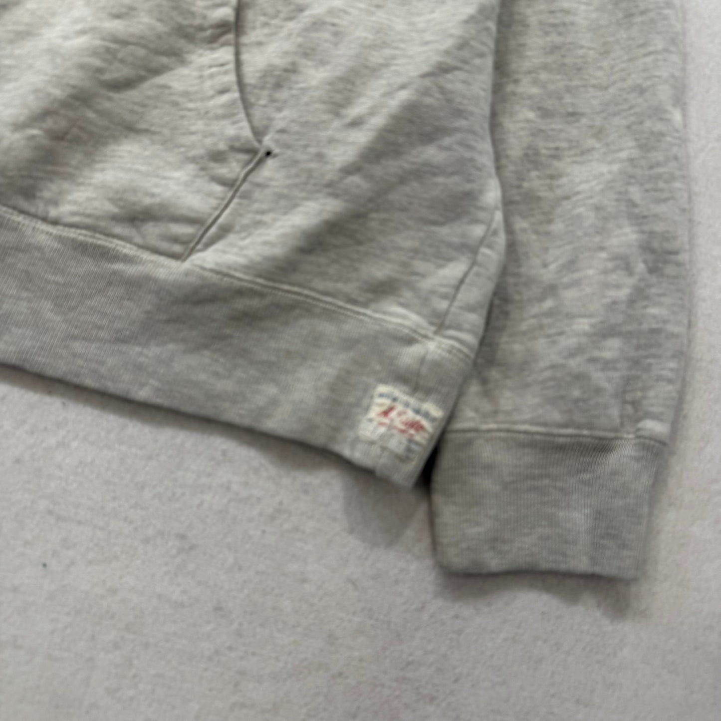 American Eagle Outfitters Men's Light Gray Cotton Pullover Hoodie Logo Size L
