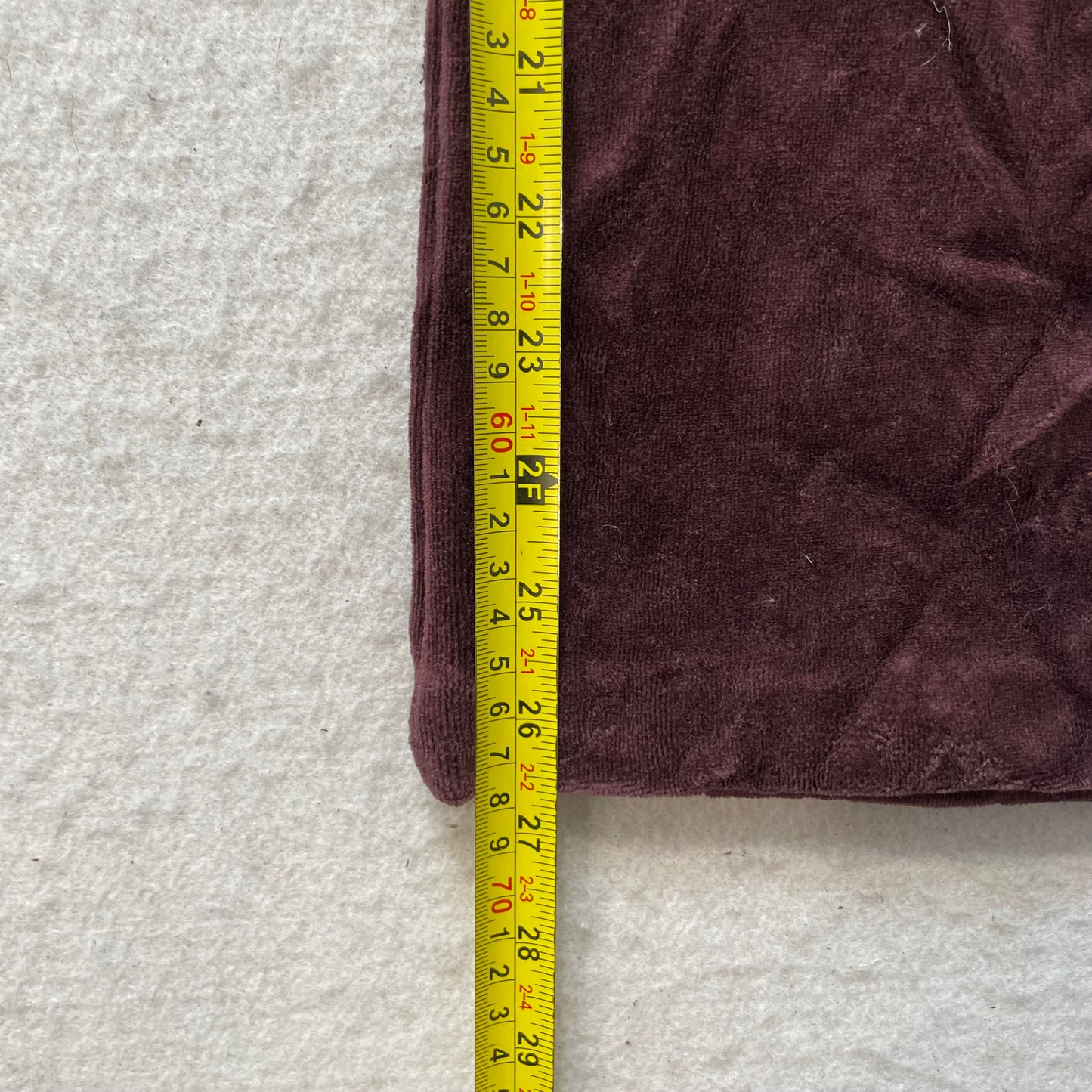 Juicy Couture Women's Burgundy Velour Wide Leg Track Pants Loungewear Size XL