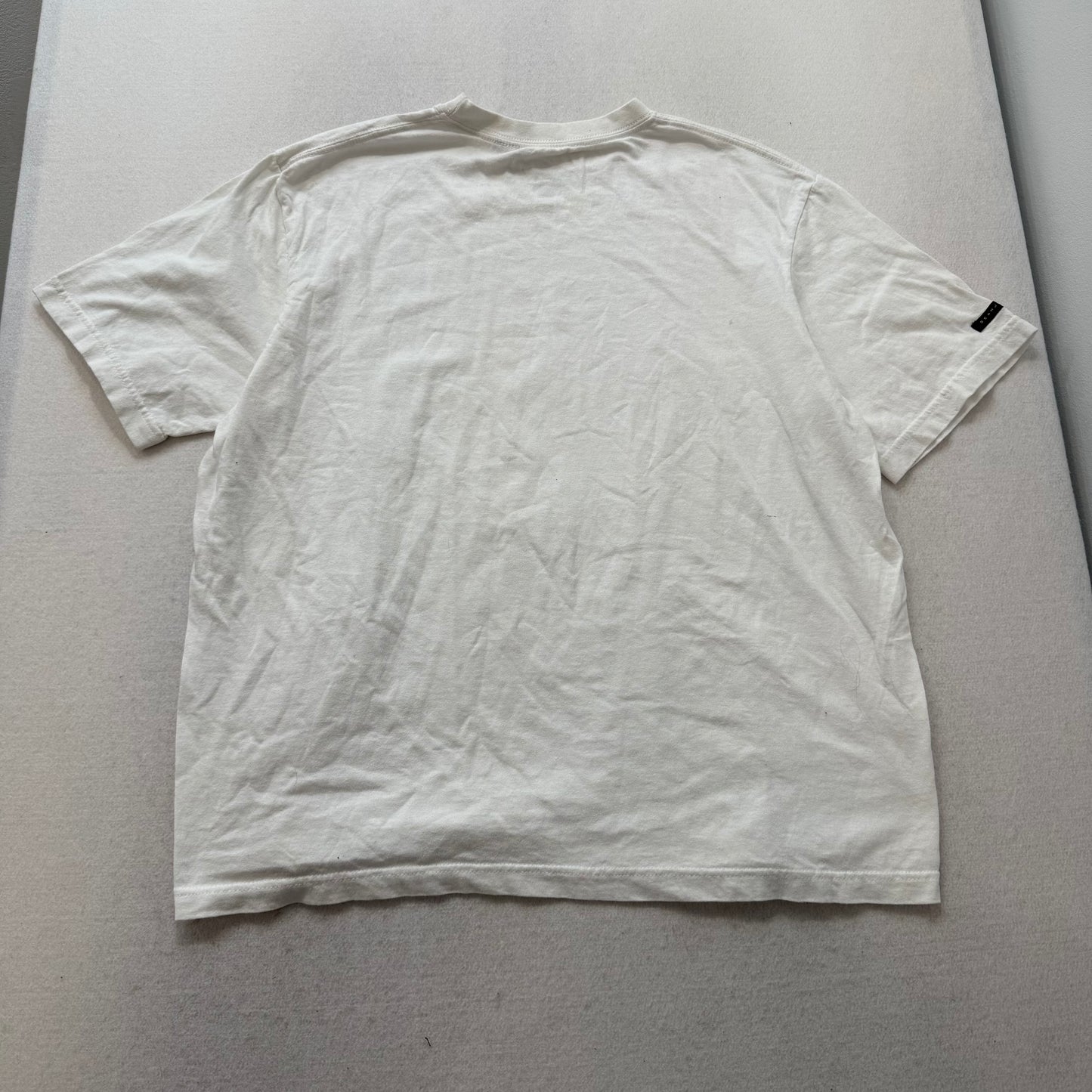 Sean John Platinum Status Men's White Cotton T-Shirt Rhinestone Crew Tee Size XL