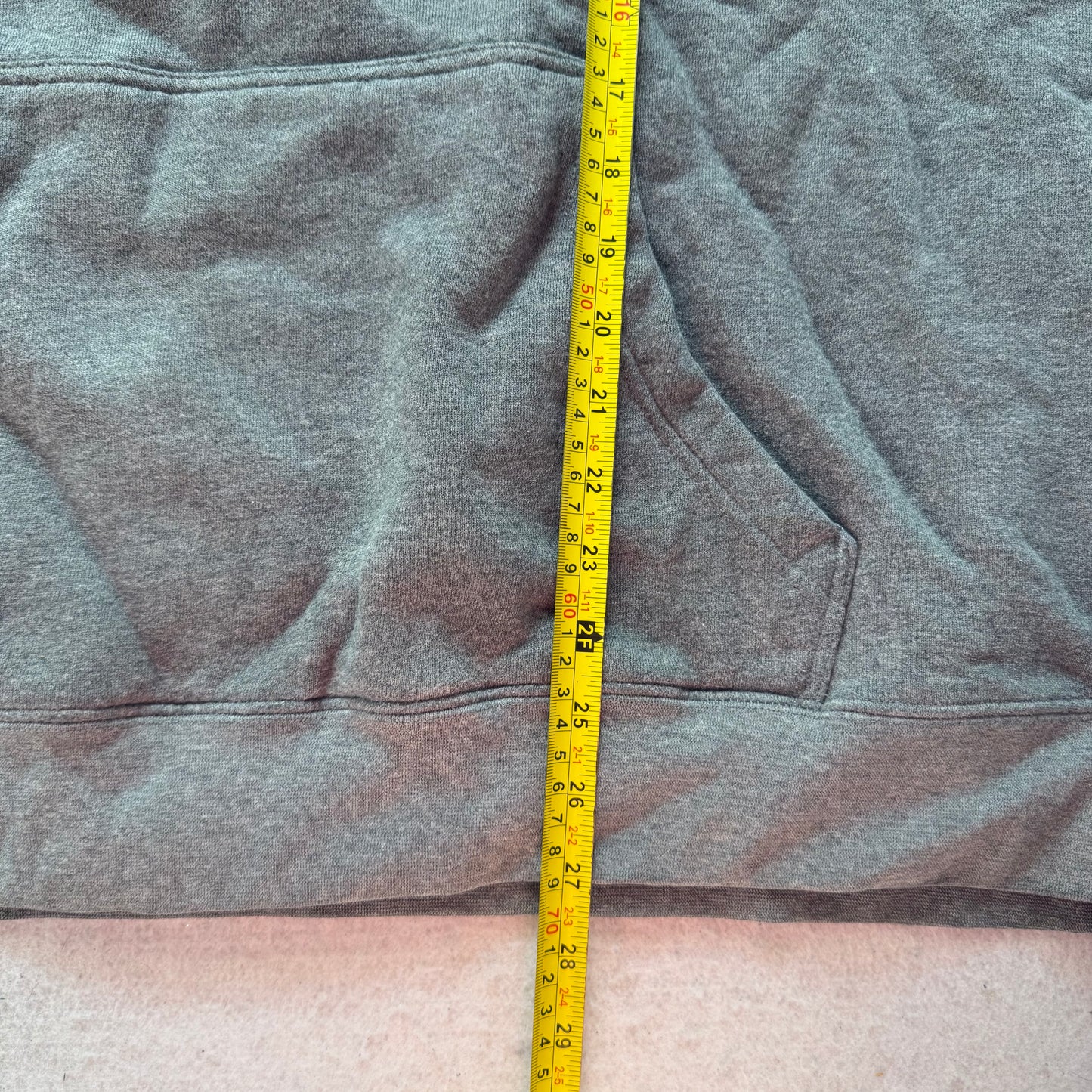 Caterpillar CAT Trademark Men's Gray Hoodie Embroidered Logo Workwear Size 2XL