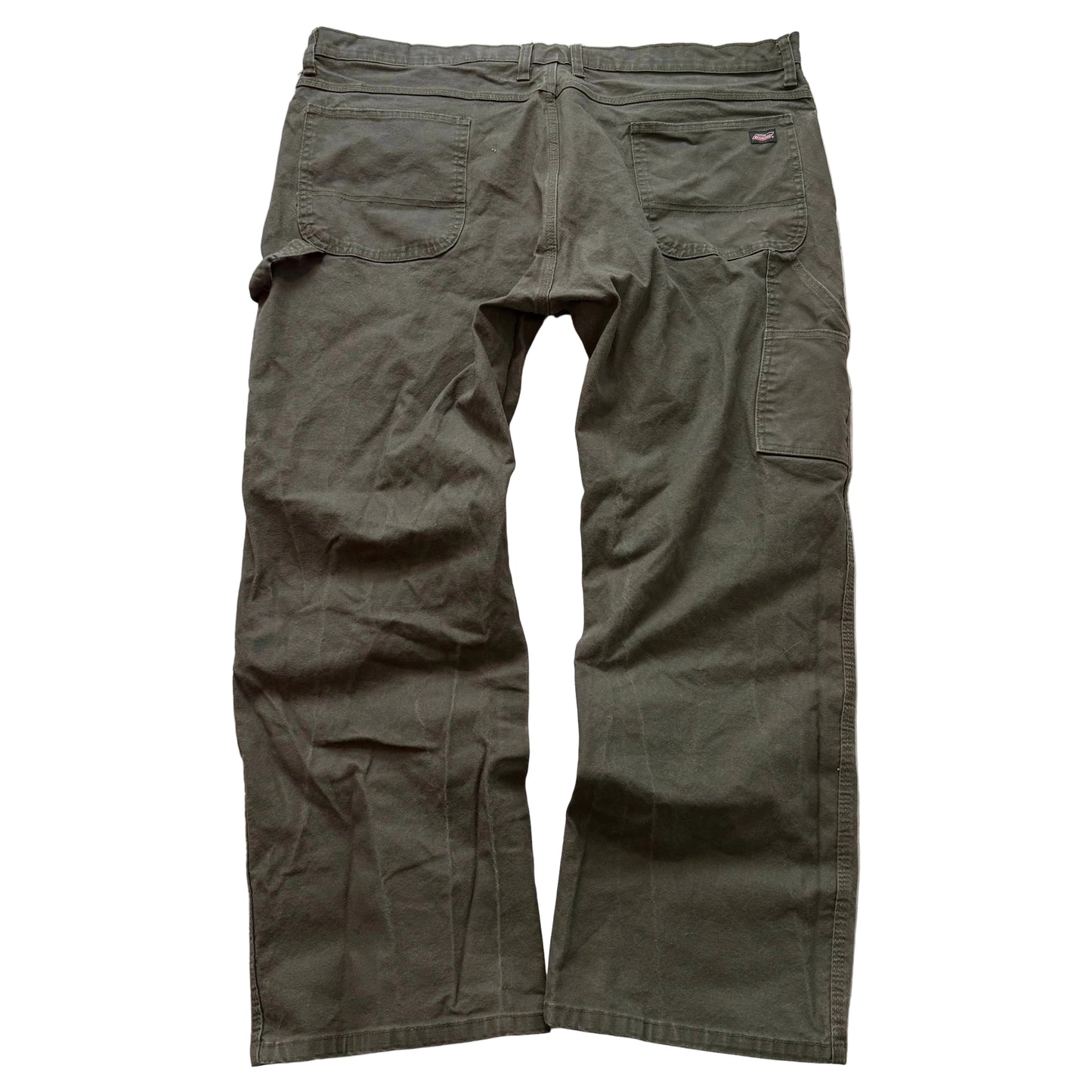 Dickies Men's Army Green Cotton Straight Leg Carpenter Pant Hammer Loop Size 44